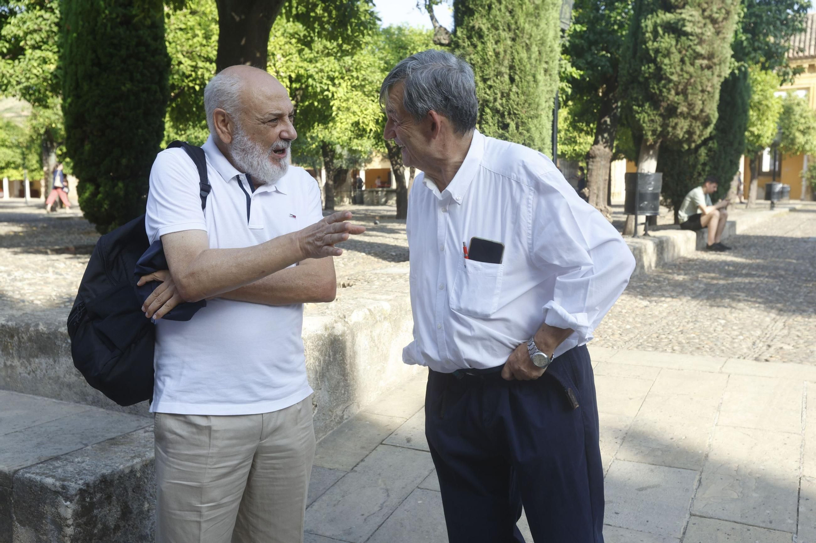 La visita del presidente de Icomos España a la Mezquita de Córdoba tras el incendio