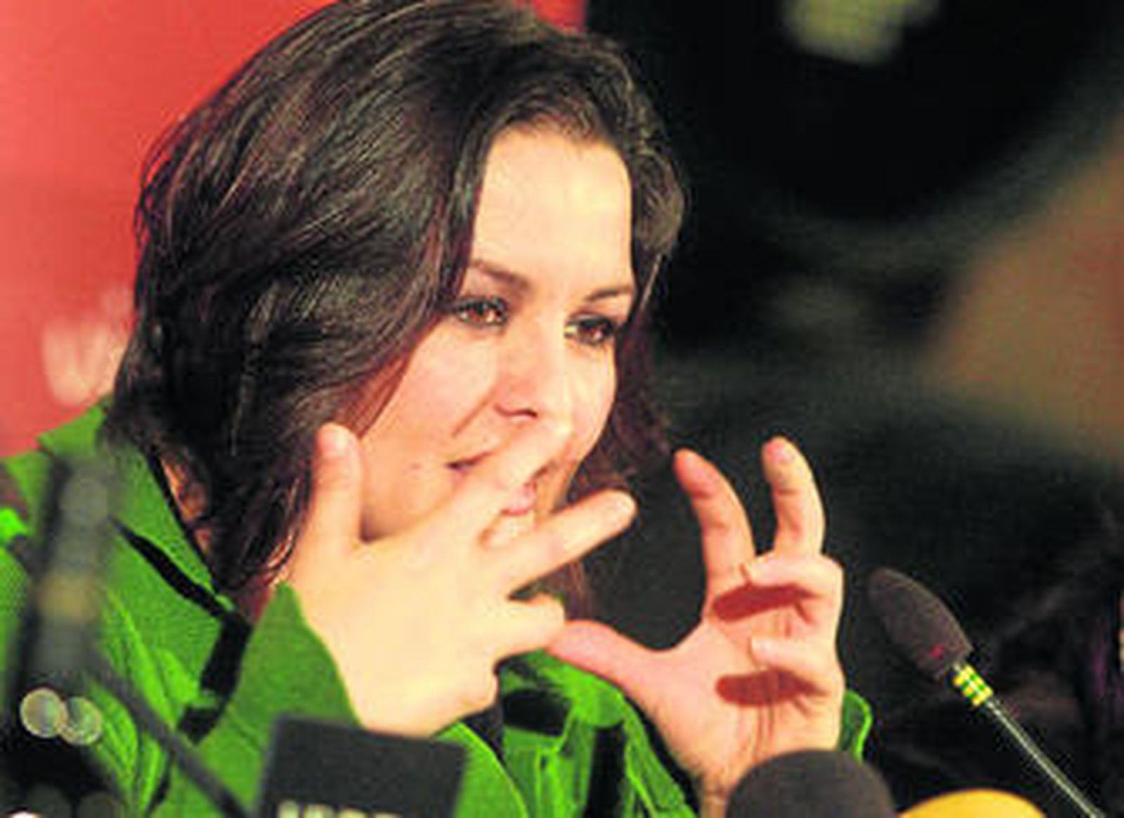 La bailaora María del Mar Moreno, ayer en la rueda de prensa celebrada en el Consejo Regulador de Jerez.