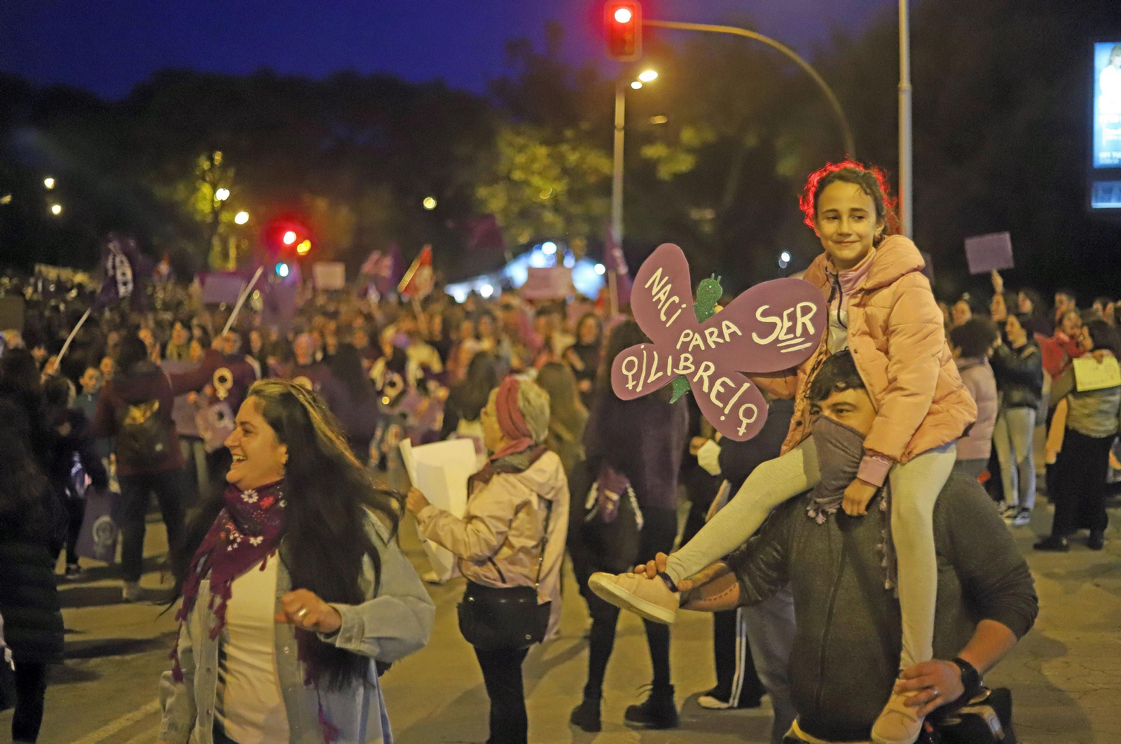 Imágenes de la manifestación del 8 de marzo, Día Internacional de la Mujer