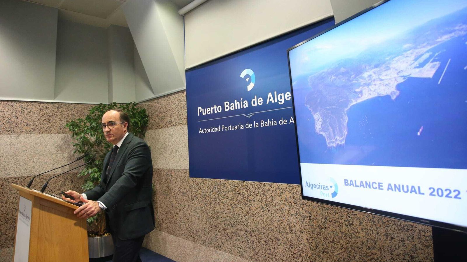 Gerardo Landaluce durante la presentación del balance anual 2022