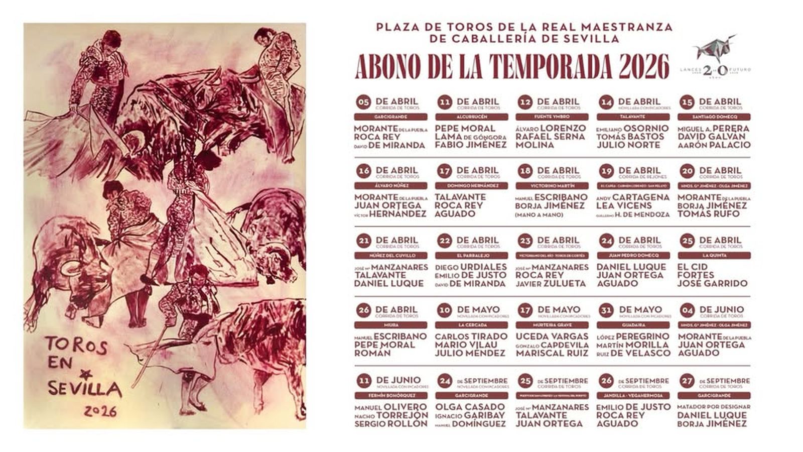 Cartel de Toros en Sevilla 2026