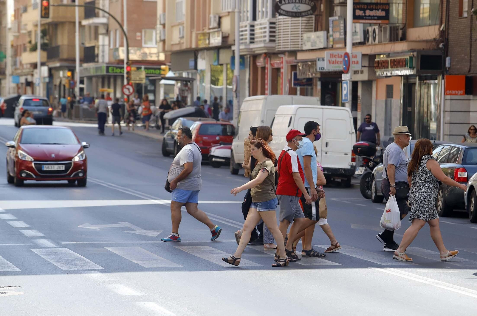 Ambiente en la capital onubense esta semana.