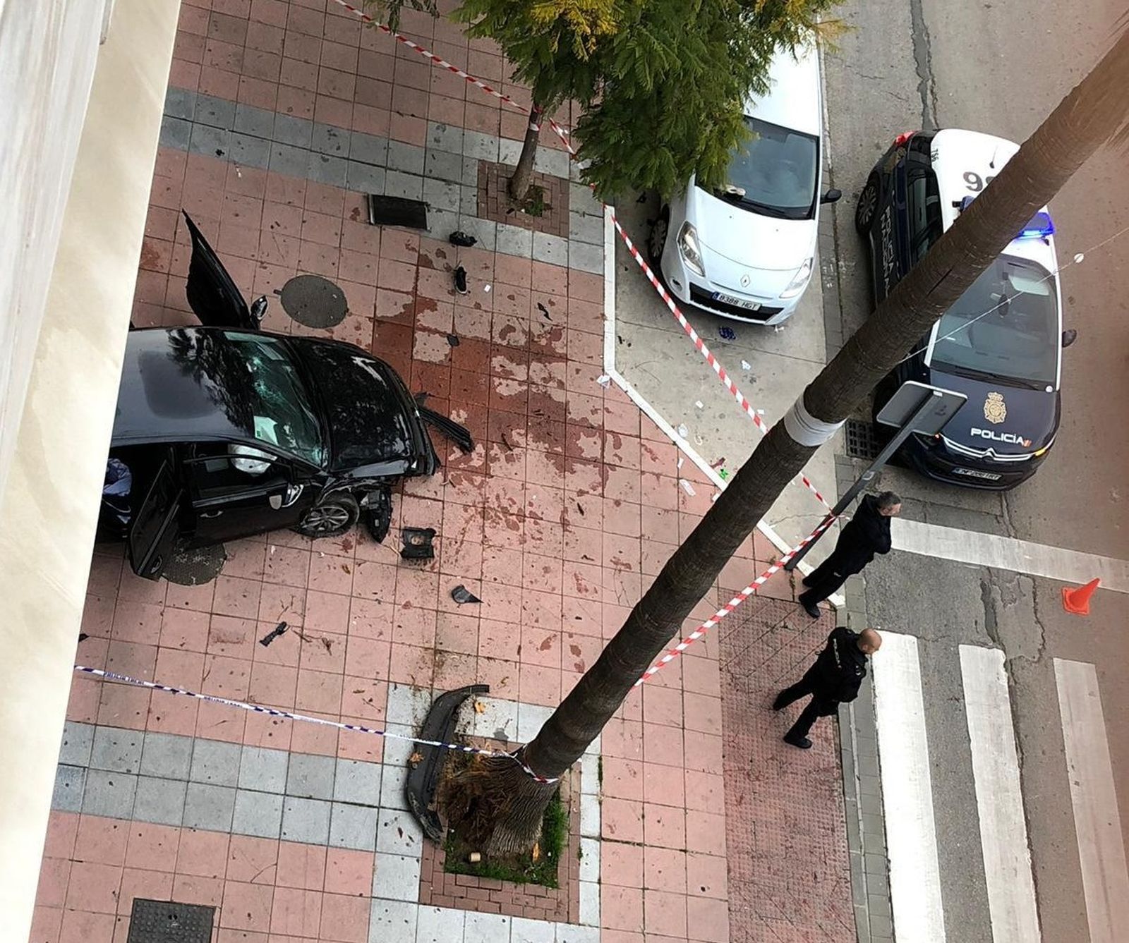 El lugar donde tuvo lugar el atropello