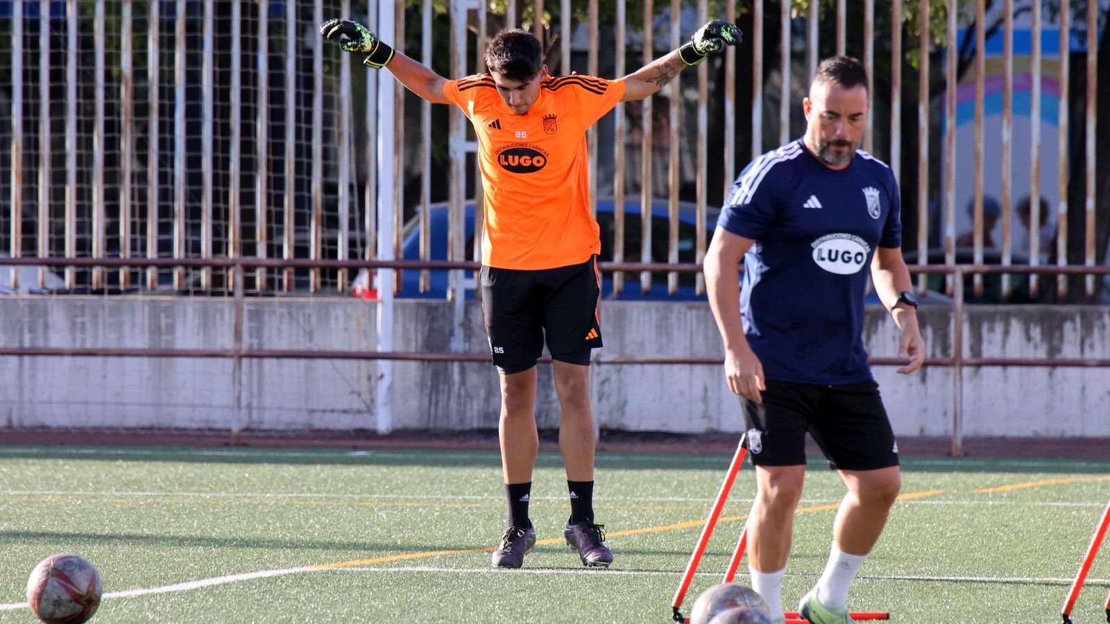 Primer entrenamiento del Xerez CD en el campo de La Granja
