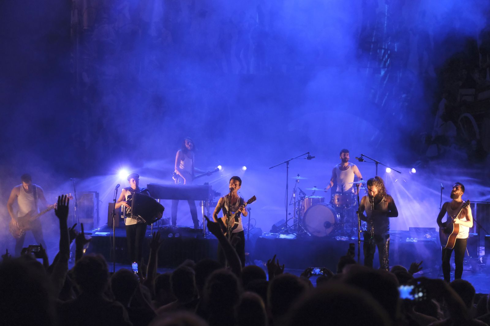 La Maravillosa Orquesta Del Alcohol, durante su actuación.