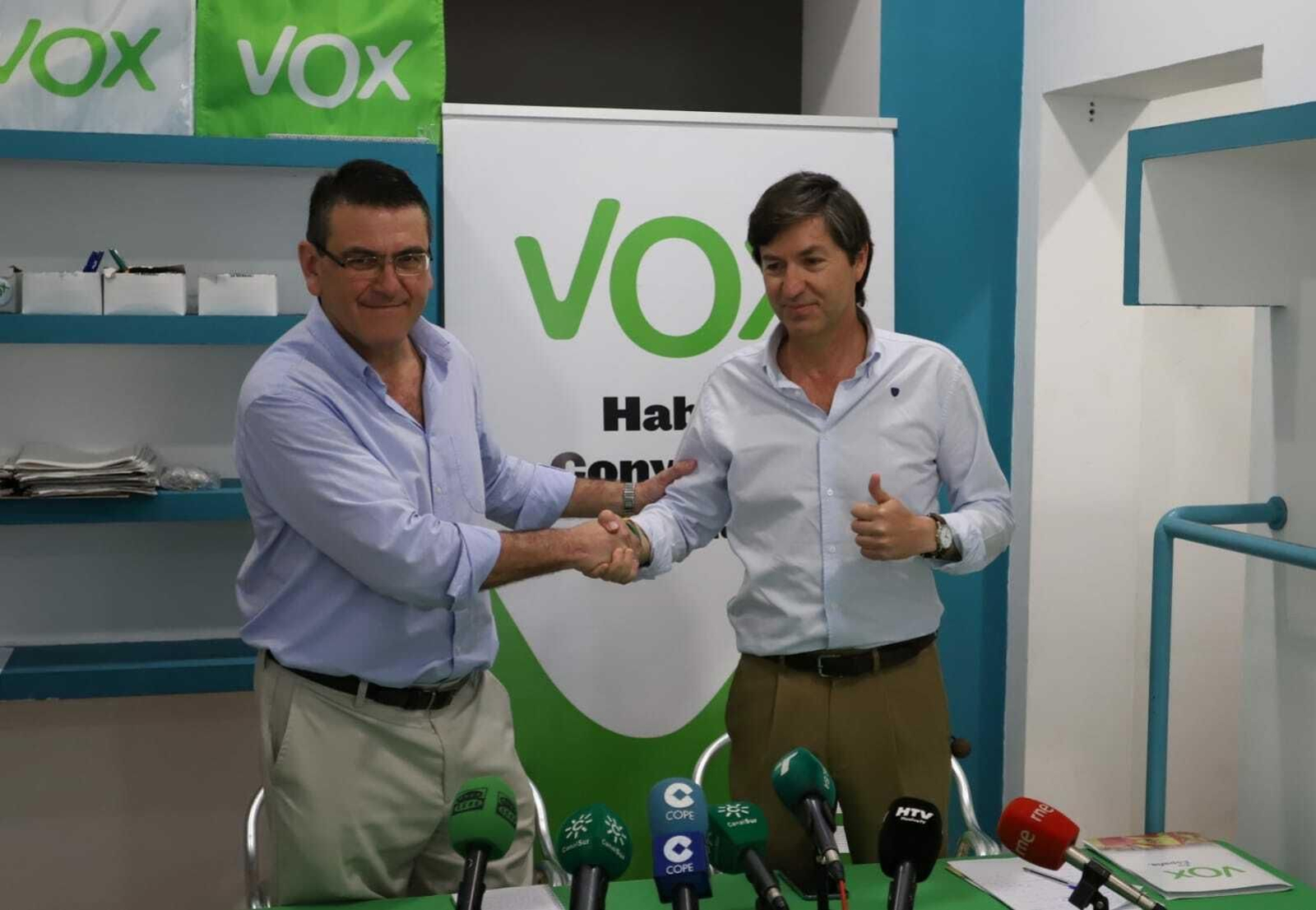 Rafael Segovia y Wenceslao Font, esta mañana.