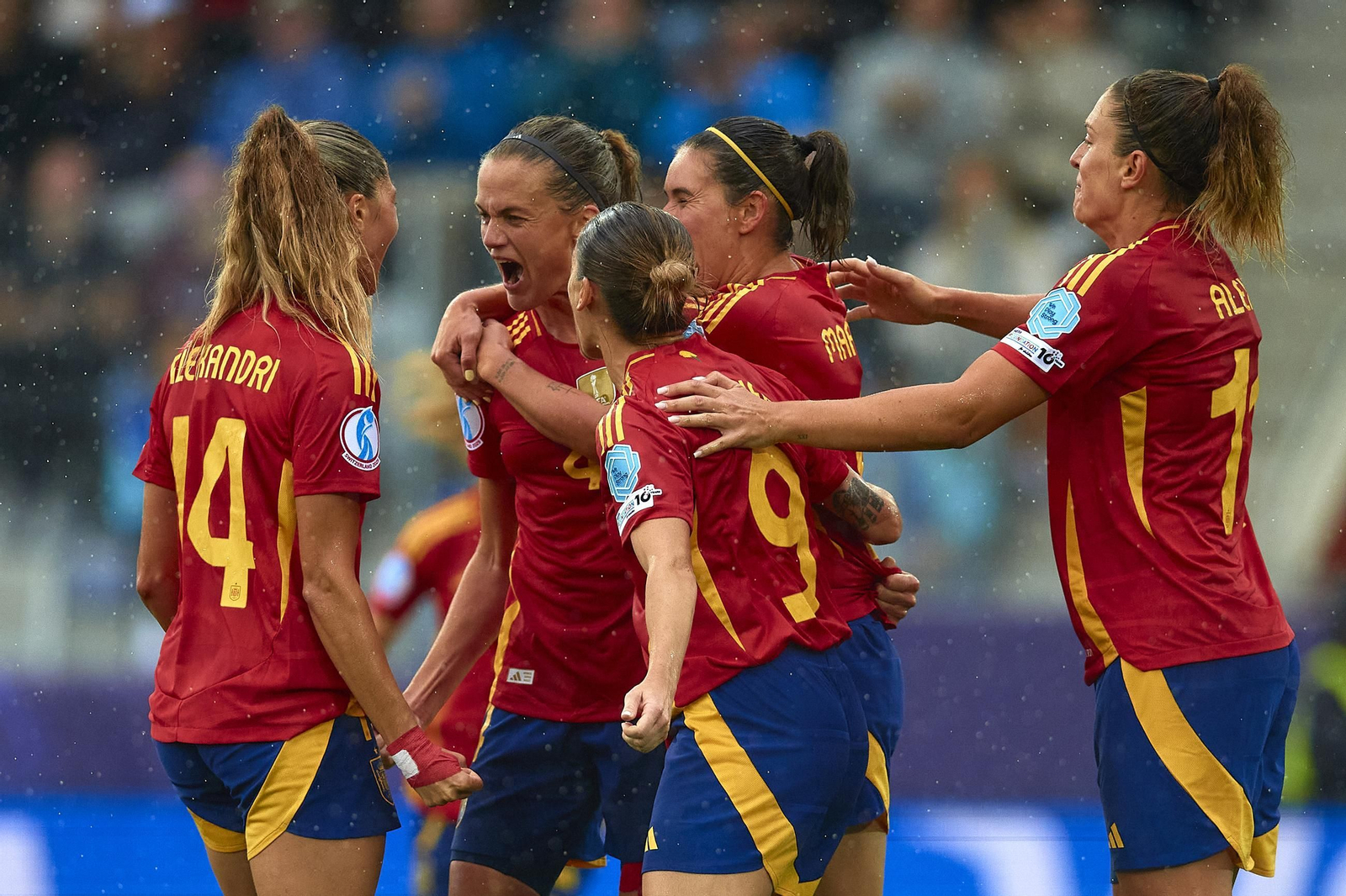 Las fotos de la goleada de España sobre Bélgica en la Eurocopa femenina