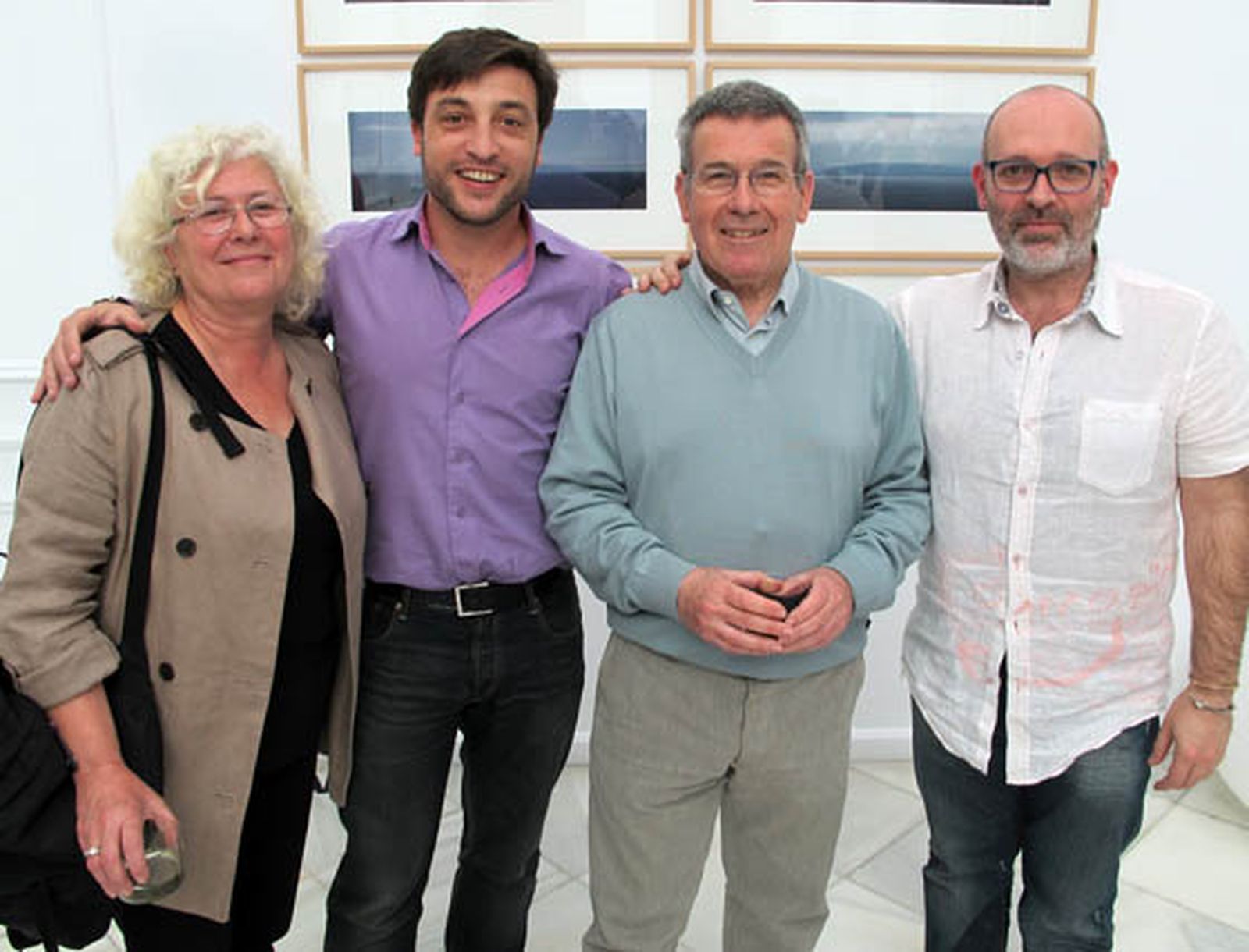 Nela Pliego,  el fotógrafo Eduardo D´Acosta; el pintor Ignacio Tovar y el fotógrafo Israel Caballero.

Foto: Victoria Ramírez