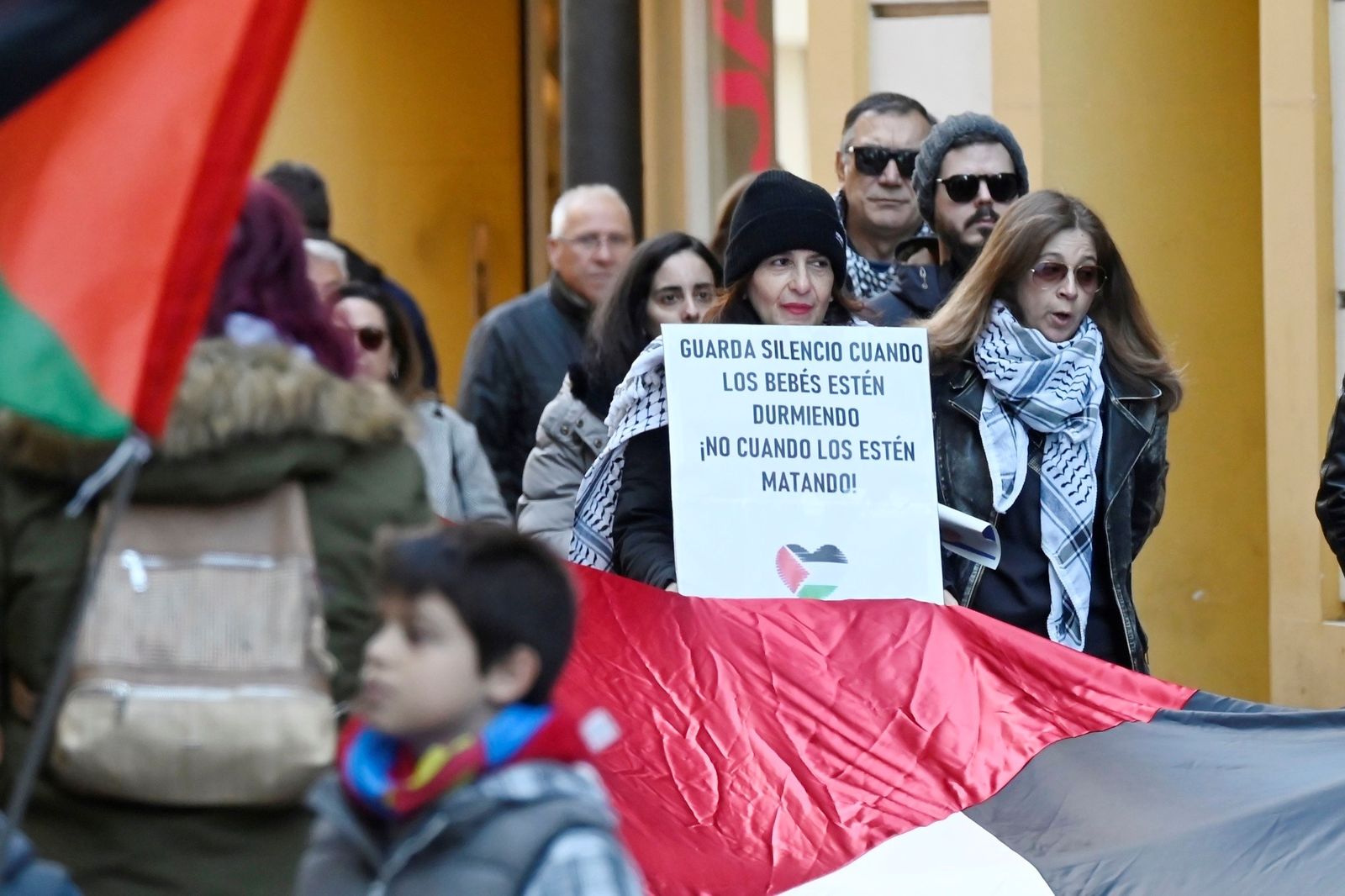 Las imágenes de la manifestación de las iniciativas de solidaridad con Palestina en Córdoba