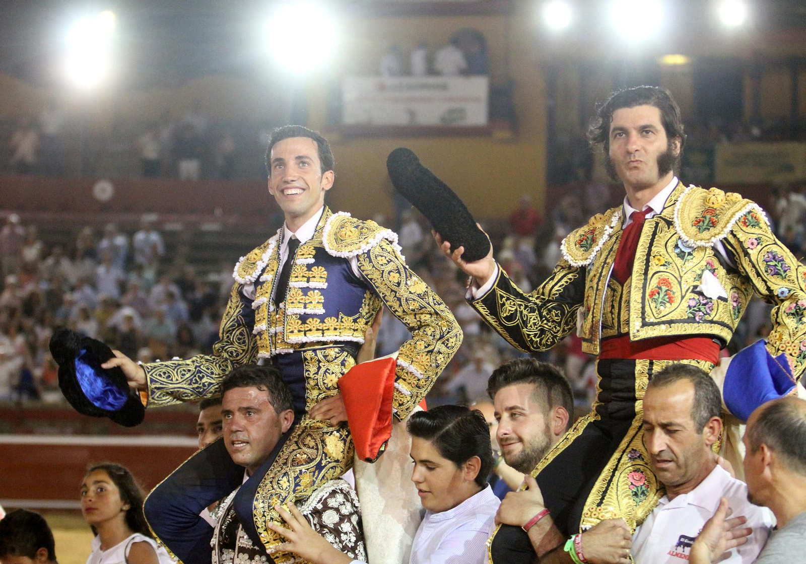 David de Miranda durante la corrida de esta tarde en la Plaza de Toros La Merced