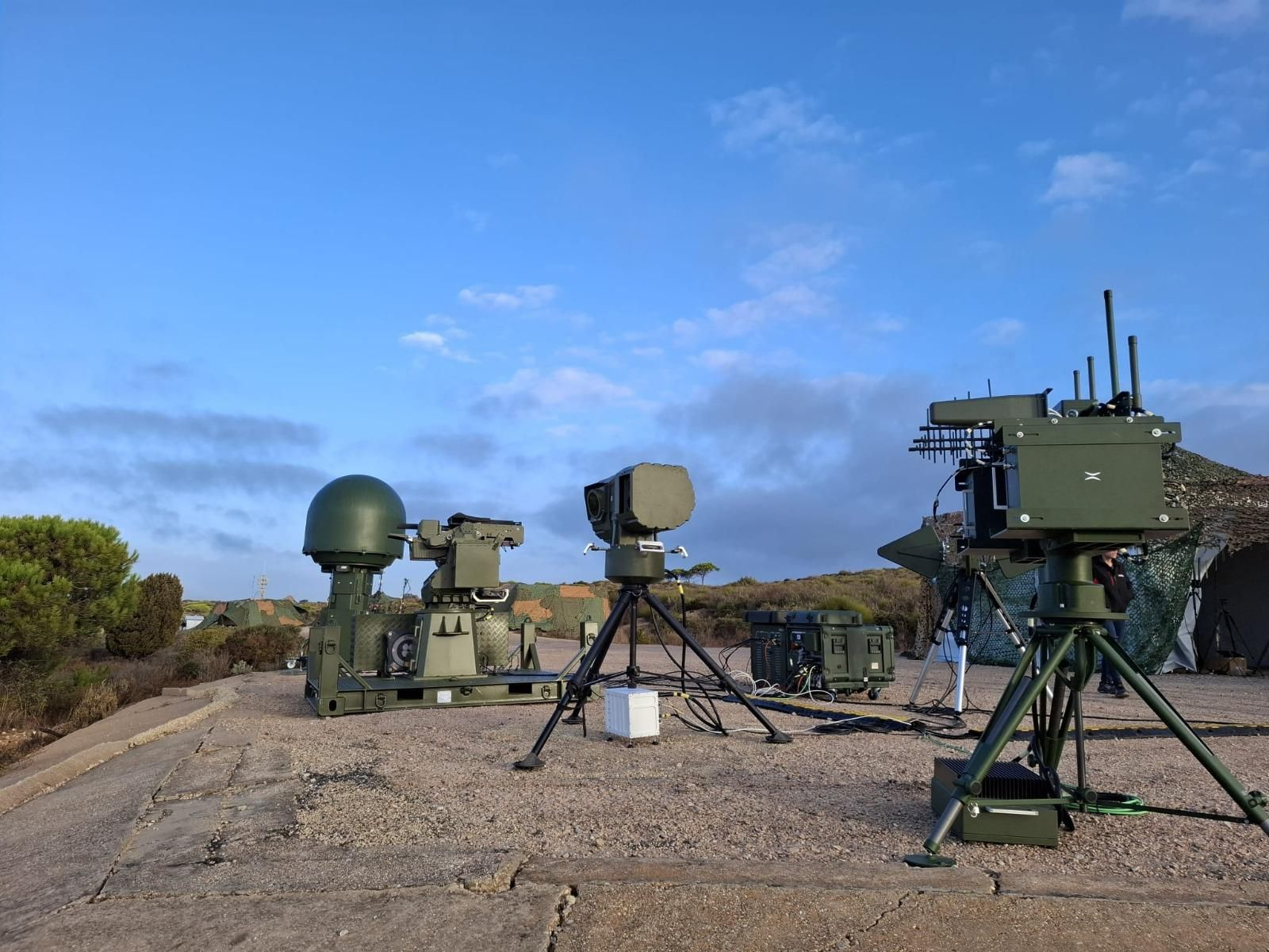 El sistema 'Aracne' desplegado en las maniobras 'Atlas 25' en Huelva.