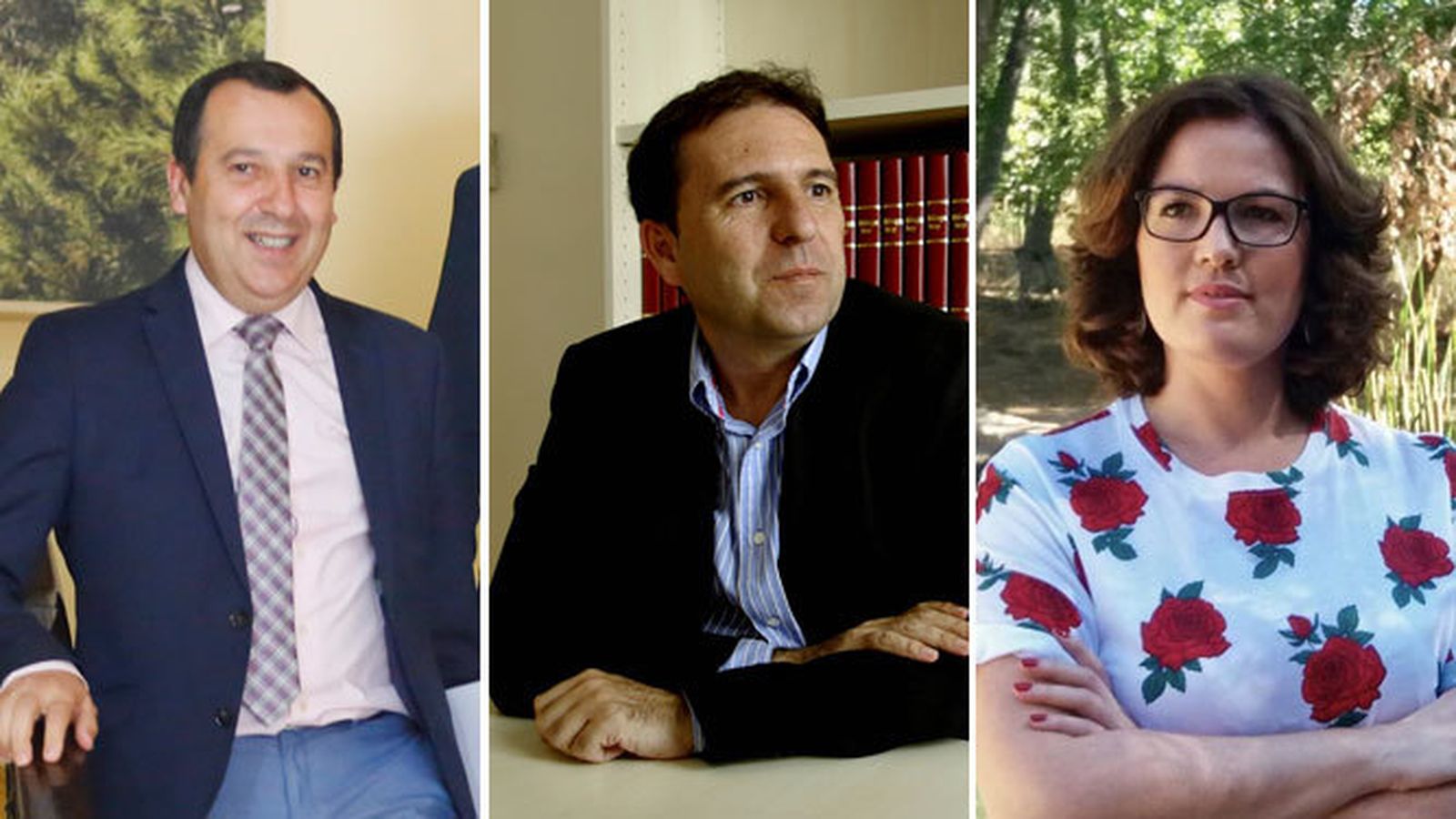 José Luis Ruiz Espejo, Rafael Fuentes y Soraya García.