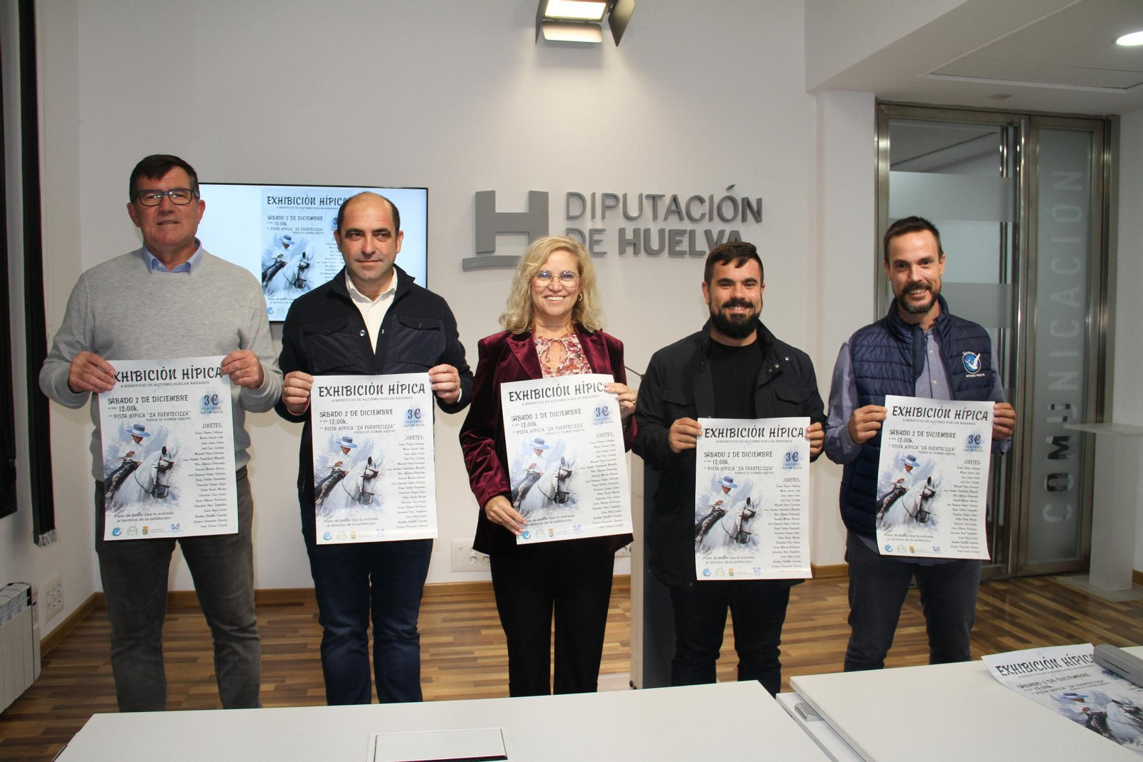 Presentación del encuentro ecuestre en la Diputación de Huelva