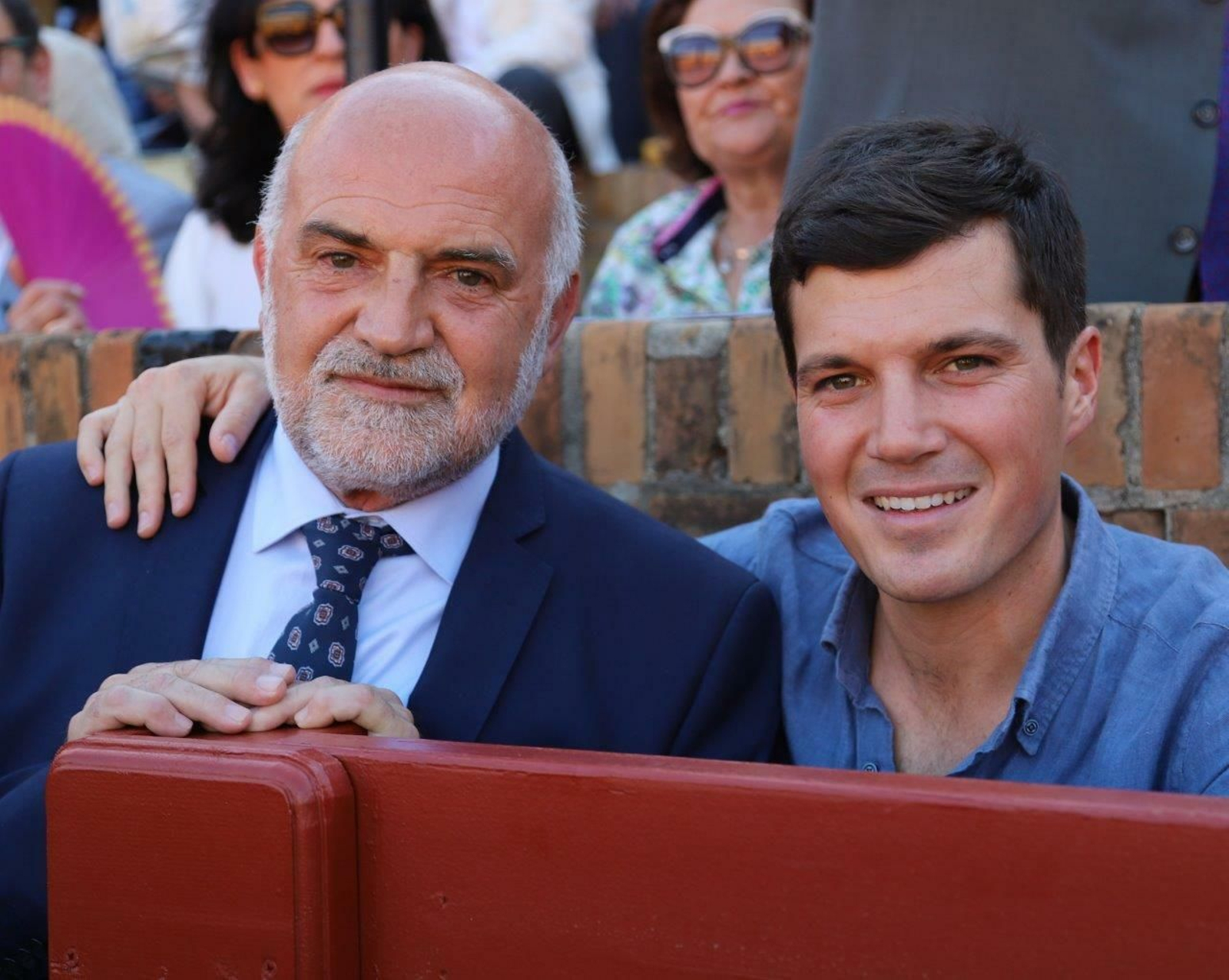 Alfonso Rodríguez y César Cadaval, tío y hermano del torero