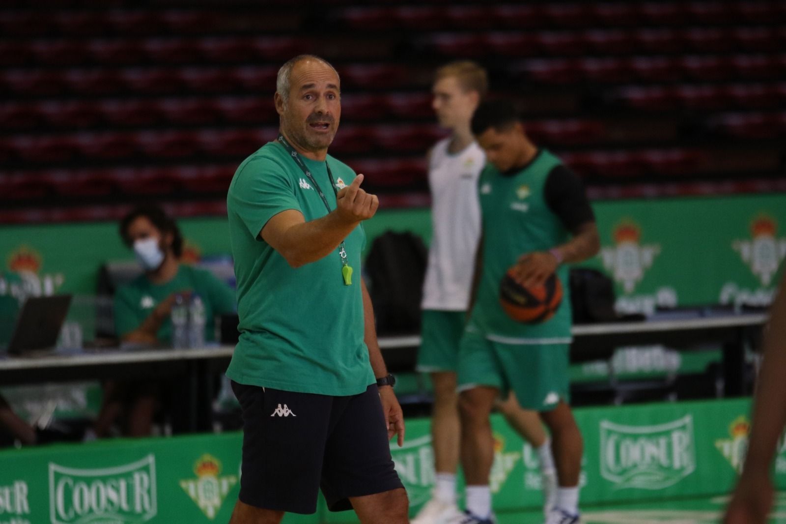 Curro Segura, en un entrenamiento de esta temporada.