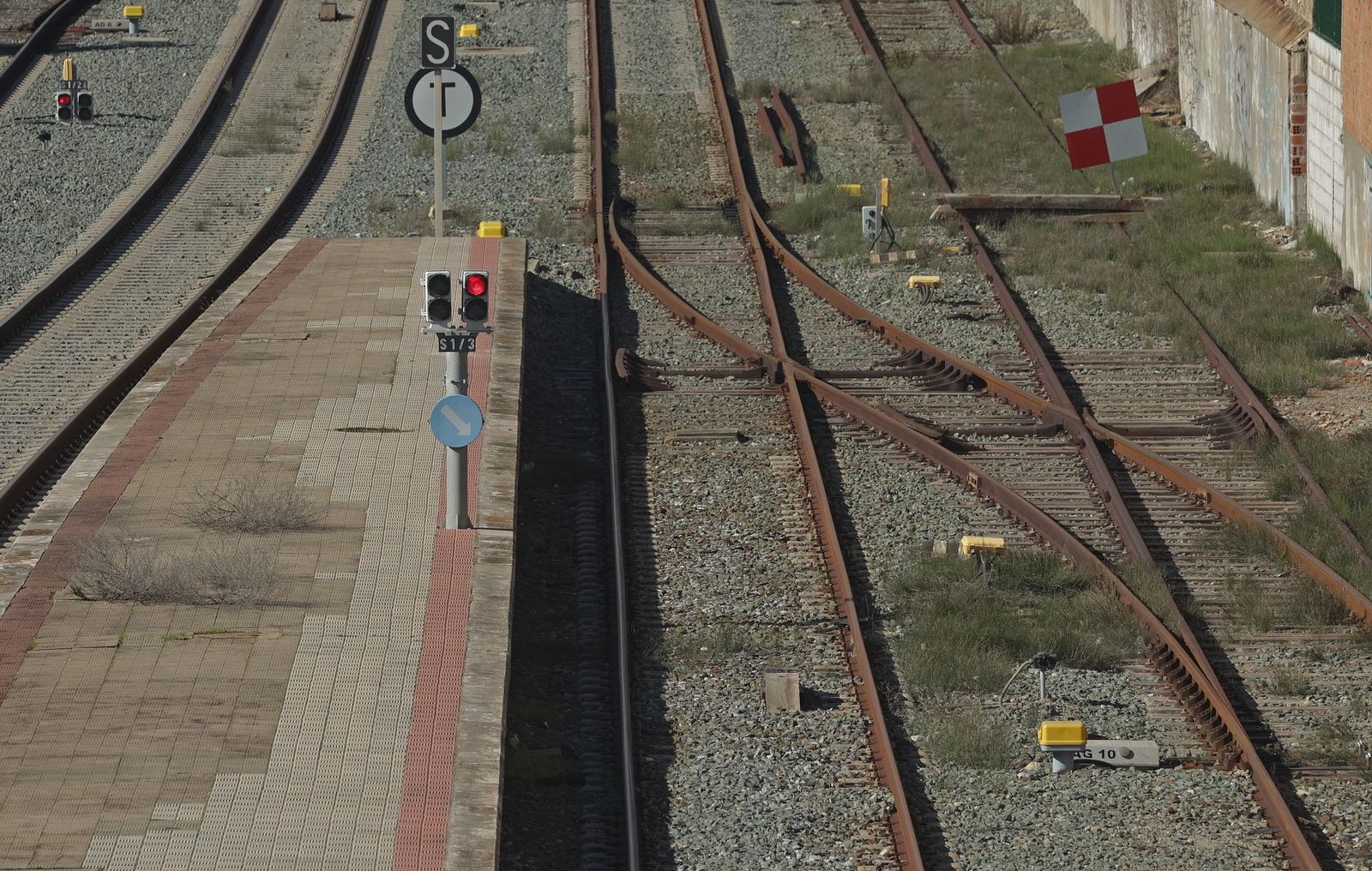 Vías del tren en Algeciras.