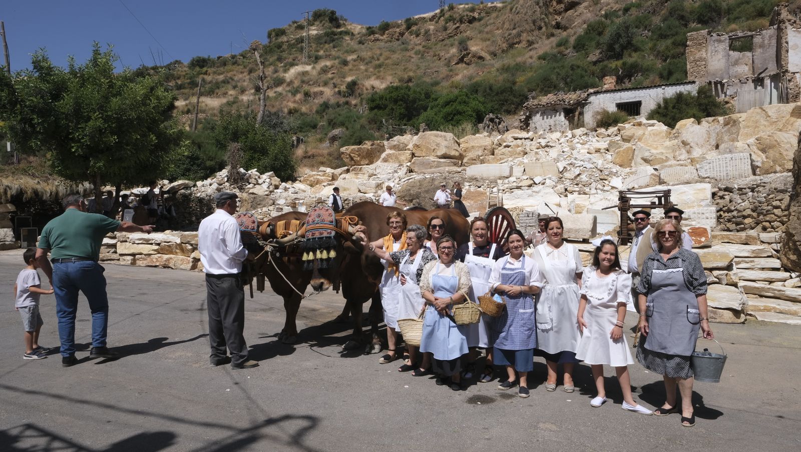 Imágenes de la recreación histórica Canteros y Caciques de Macael