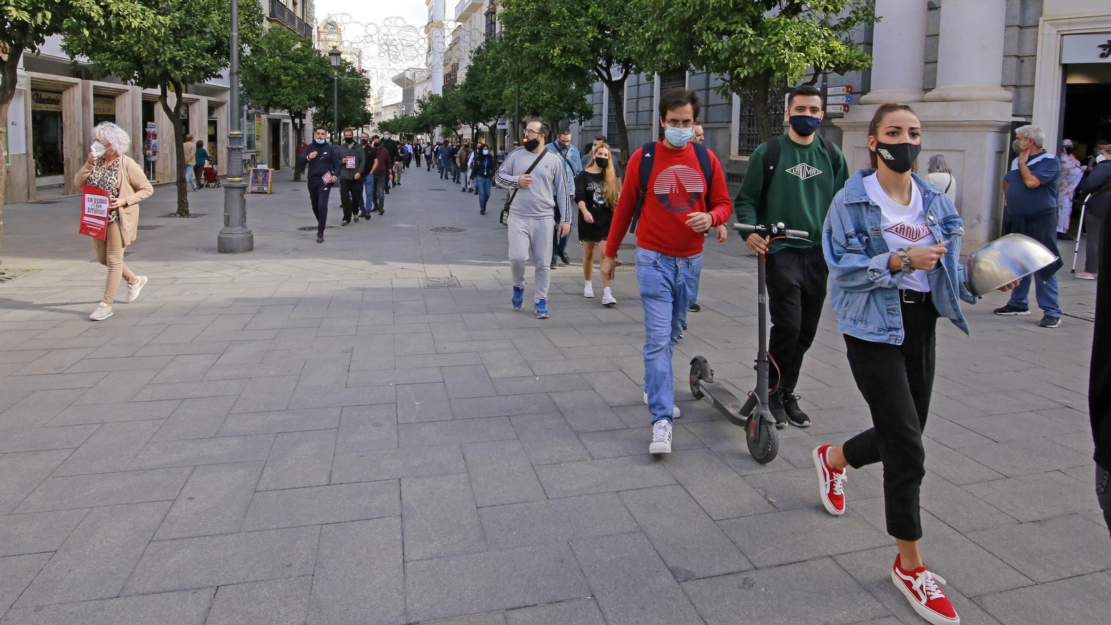 Imágenes de la concentración de hosteleros