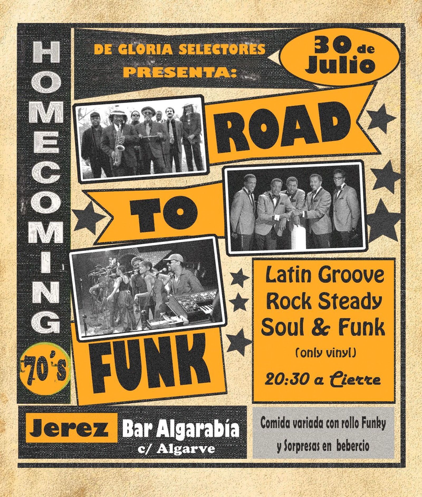 Cartel de la cita de este sábado.