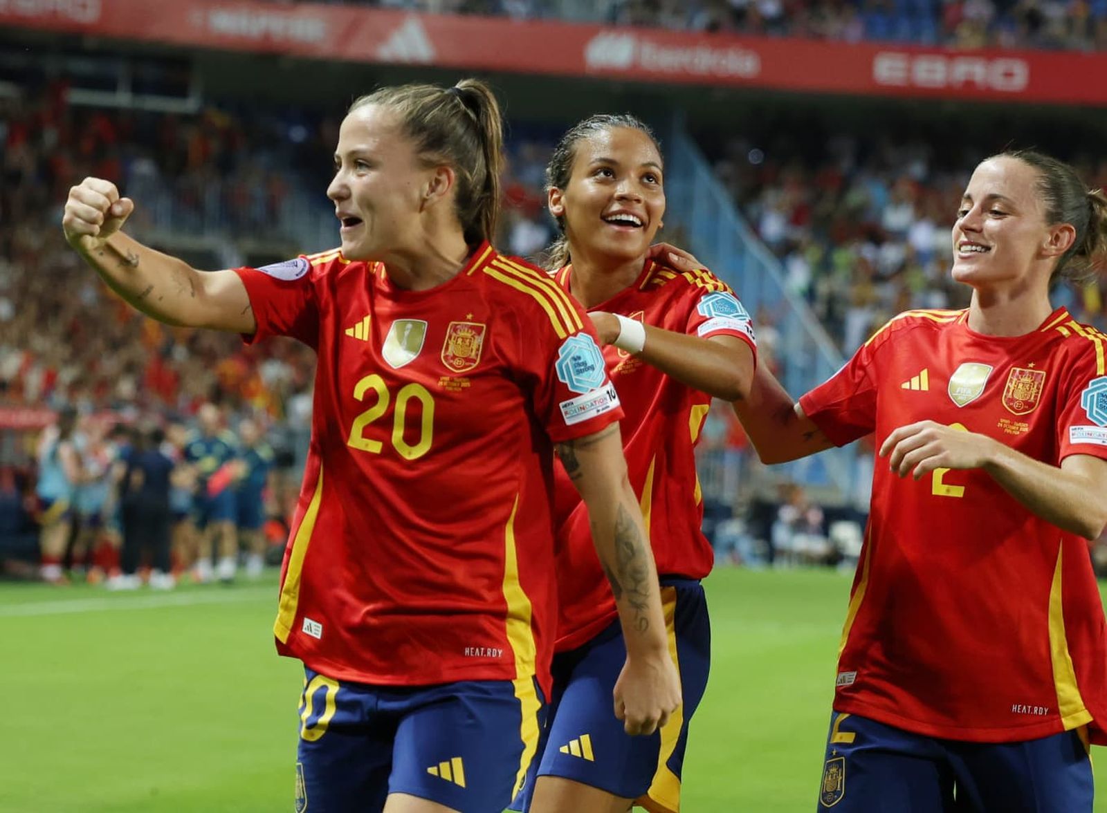 El España-Suecia de Málaga, en fotos