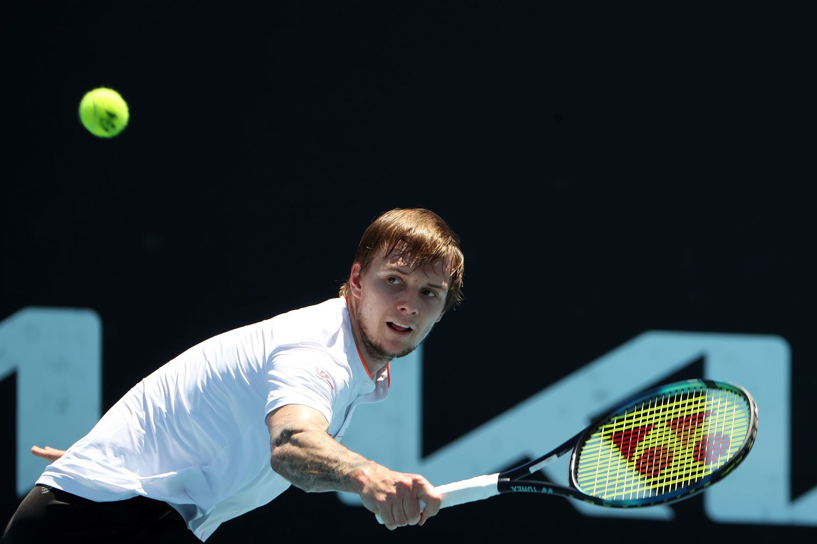 Las fotos del Davidovic - Bublik en el Open de Australia