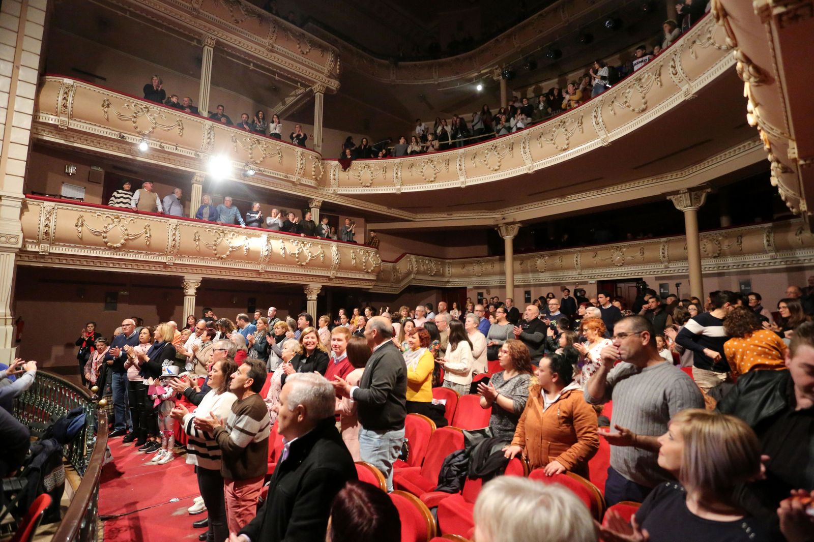 El Gran Teatro, durante la primera sesión de preliminares.