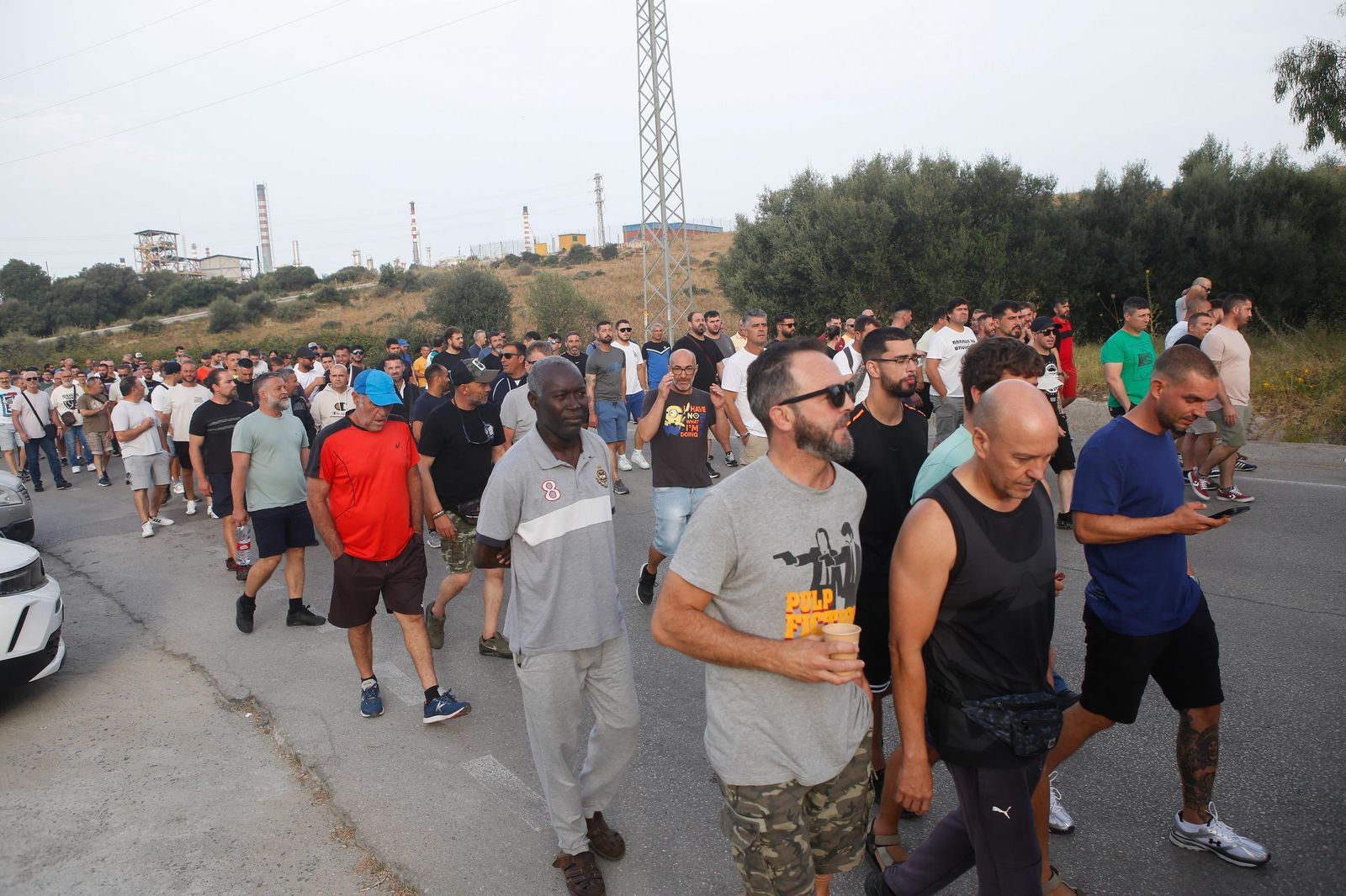 Fotos del segundo día de la huelga del metal en el Campo de Gibraltar