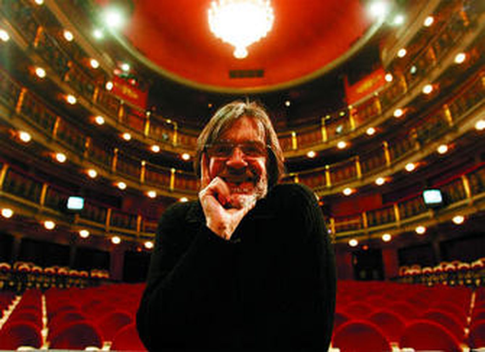 El actor y director Josep Maria Flotats, en su medio natural: el teatro.