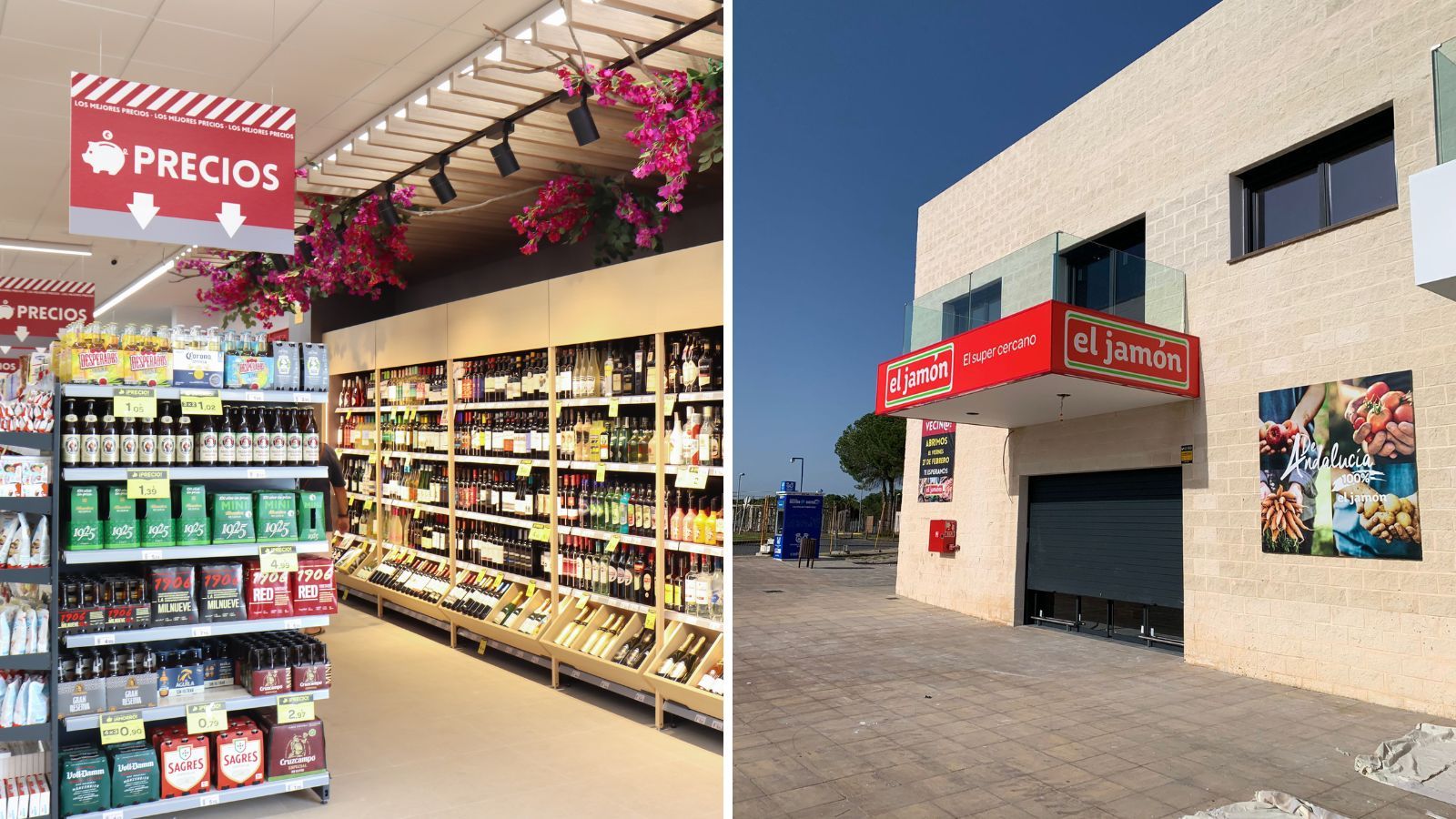 El primer establecimiento de Supermercados El Jamón en La Monacilla.