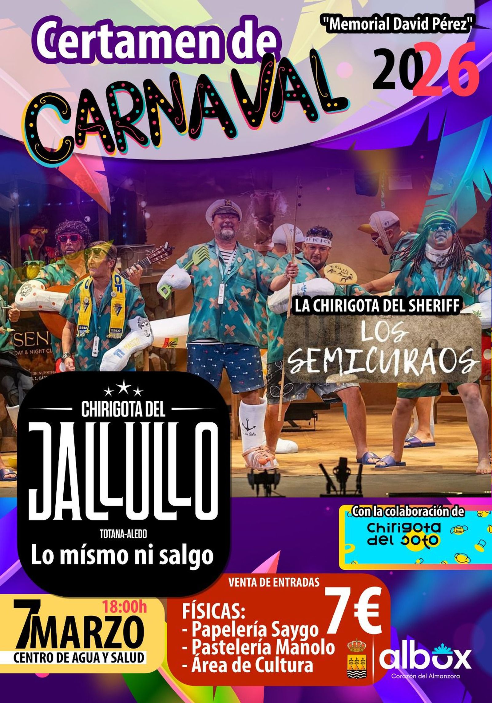 Certamen Carnaval Albox 2026.