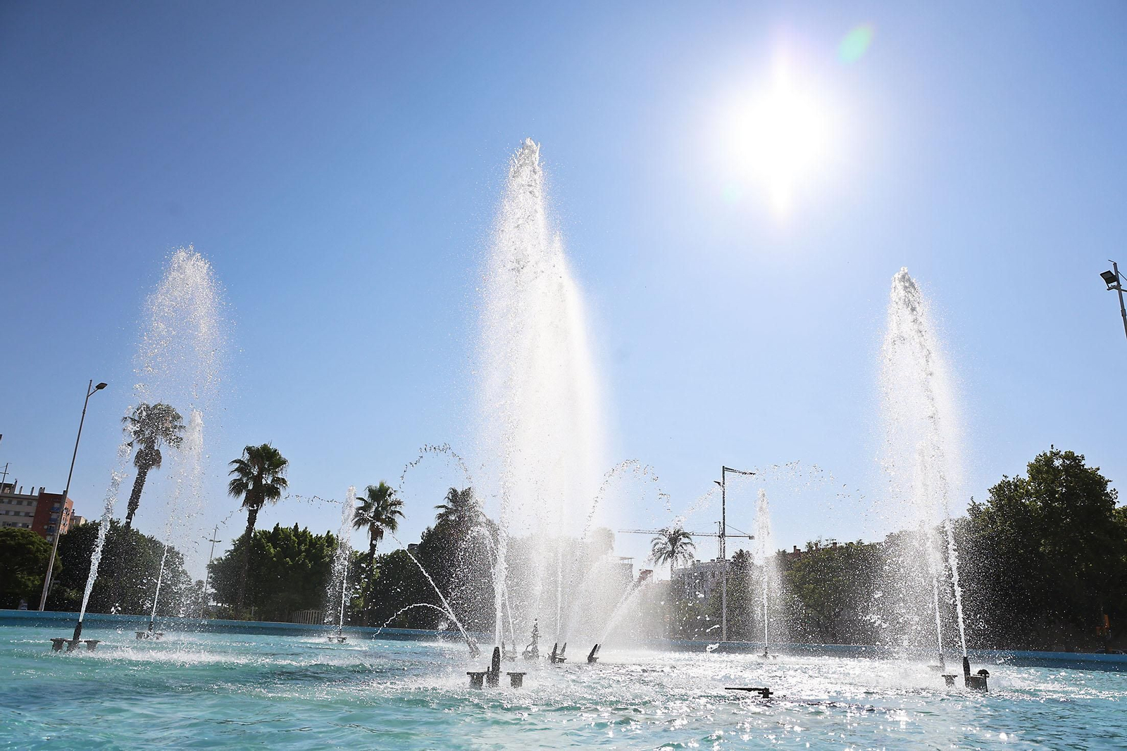 Imágenes de la Avenida de Andalucía en las mañanas de verano