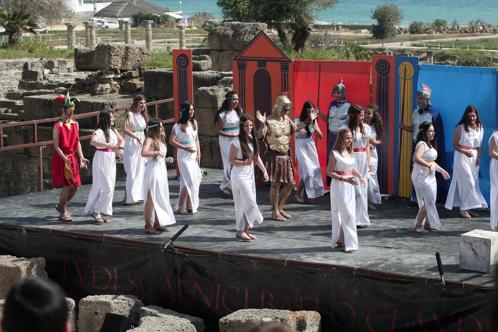 Imagen de archivo de una de las sesiones del Festival de Teatro Grecolatino en Baelo Claudia.