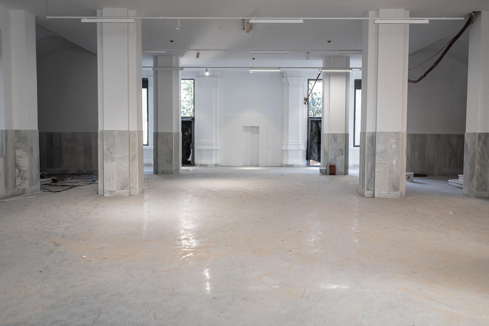 Una visita a las obras del IES La Rábida, en imágenes