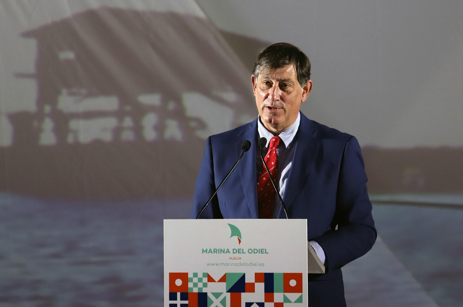 Imágenes del acto de inicio de las obras de la Marina Deportiva del Puerto de Huelva