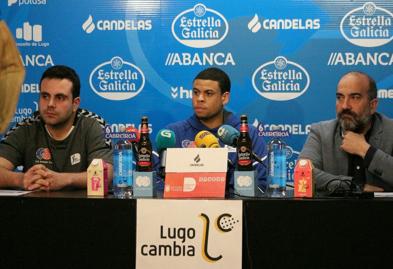 Ray McCallum, en su presentación como jugador del Breogán.