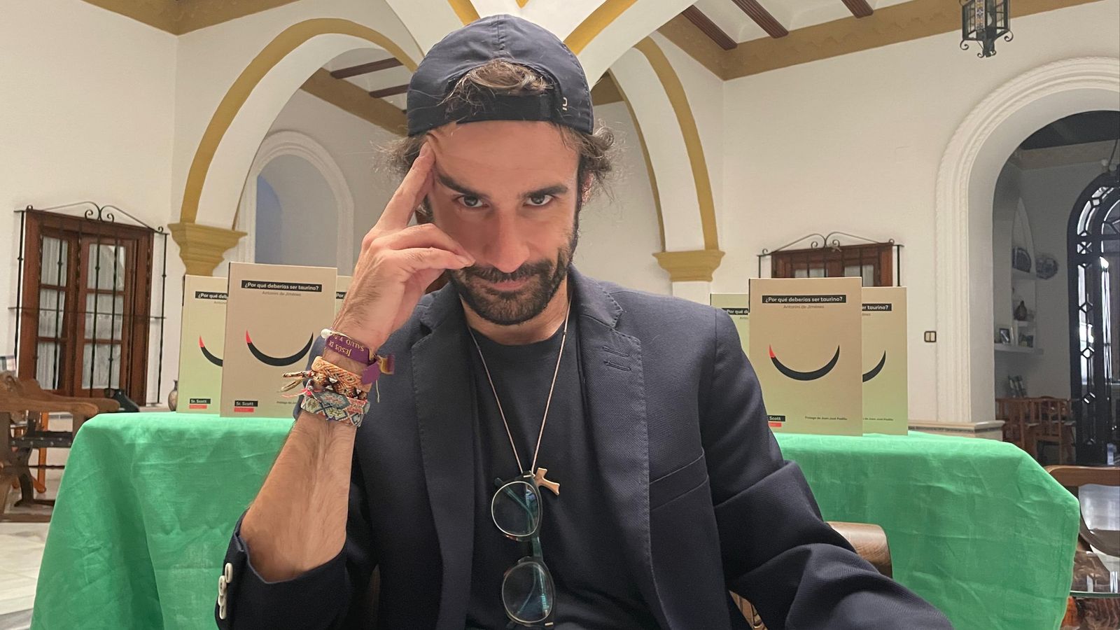 Antonini de Jiménez, en un momento de la entrevista.