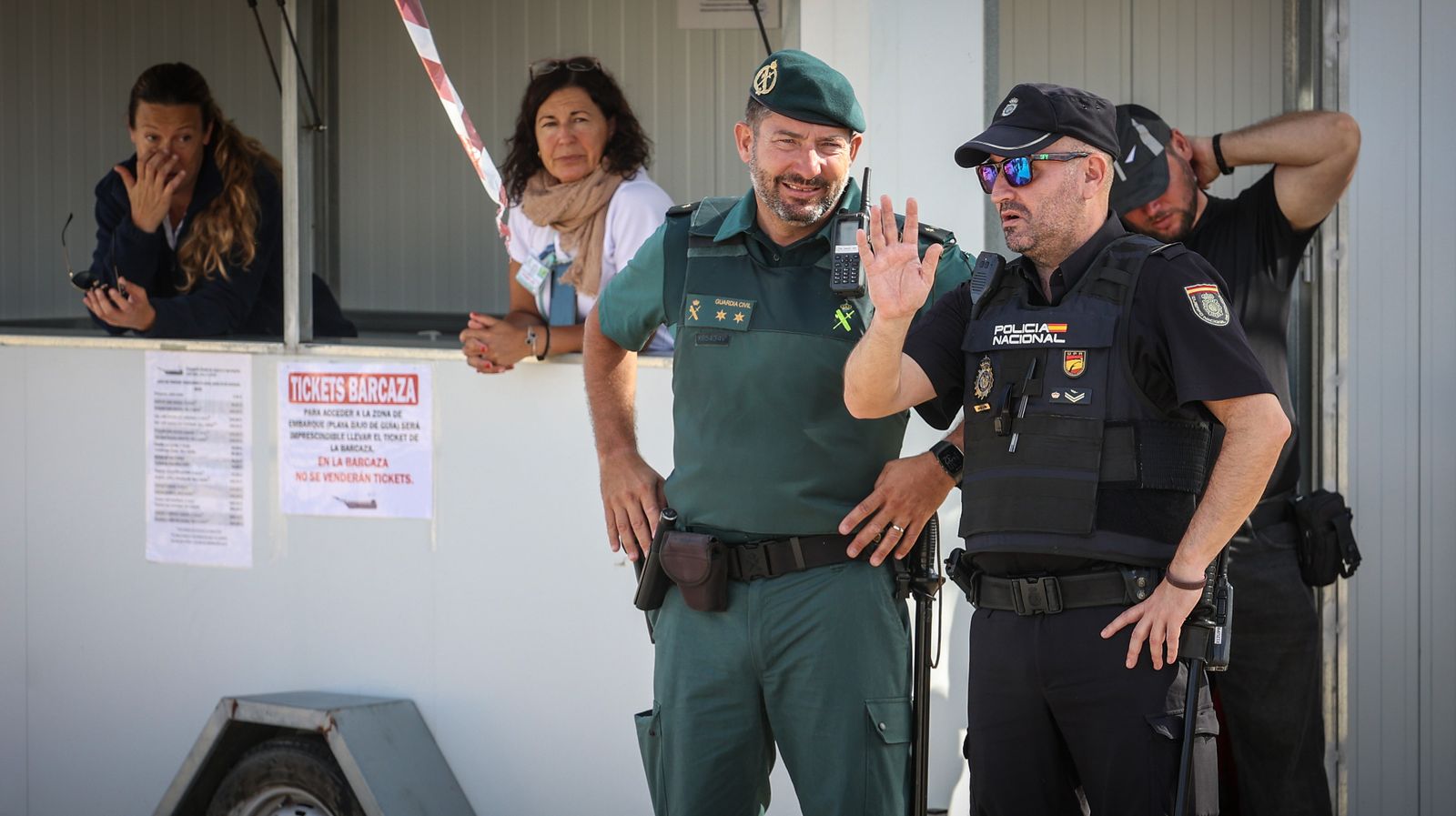 Imágenes del dispositivo en Bajo de Guía de la Guardia Civil