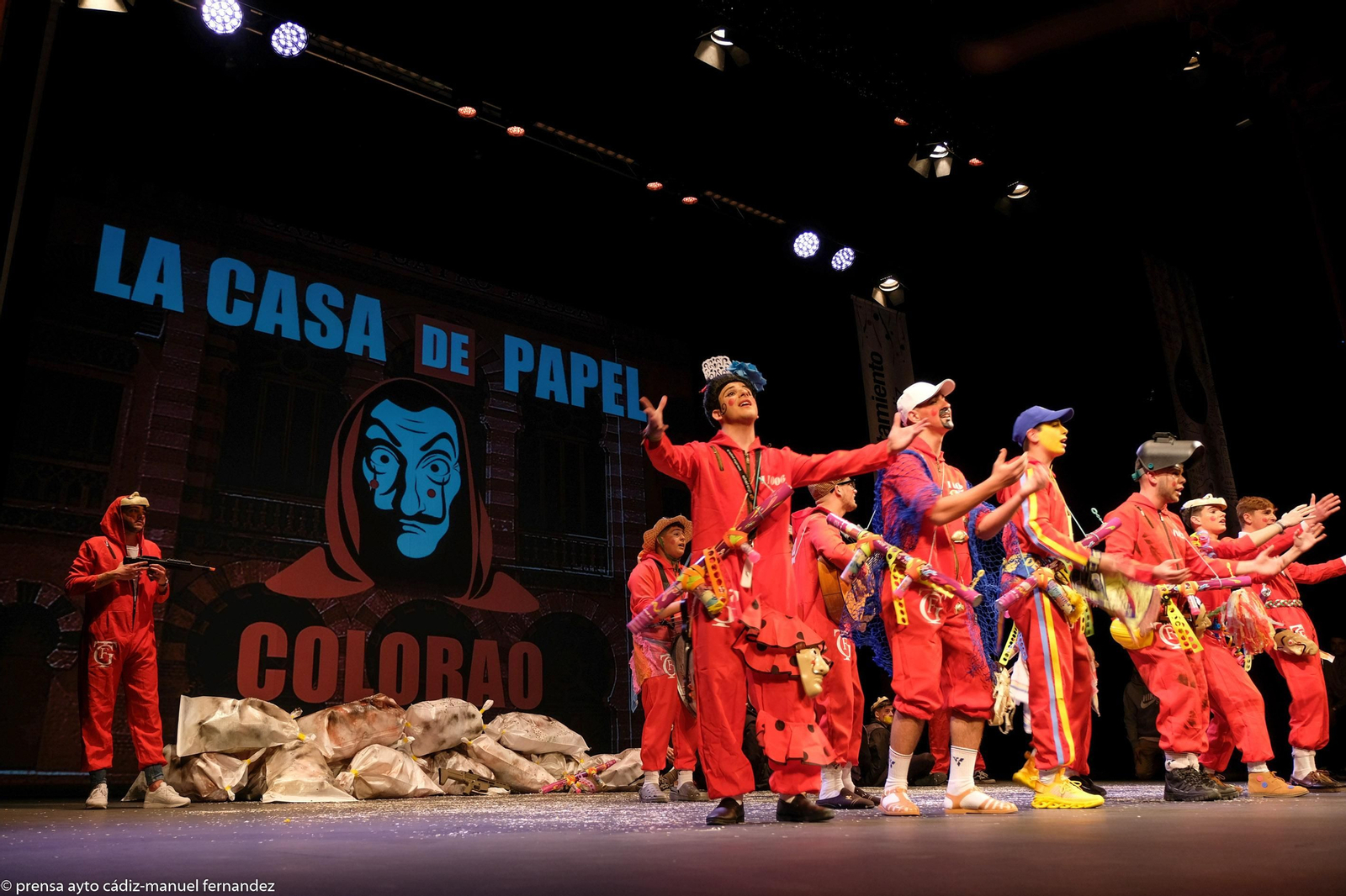 Chirigota La casa del papel colorao