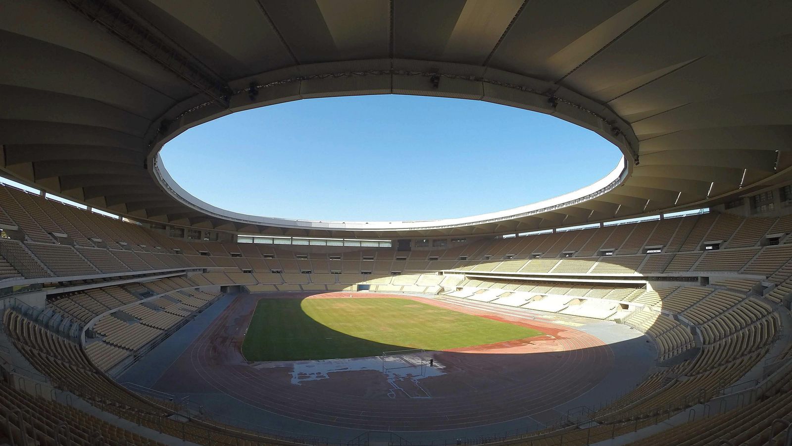 Una imagen desde el interior del estadio.
