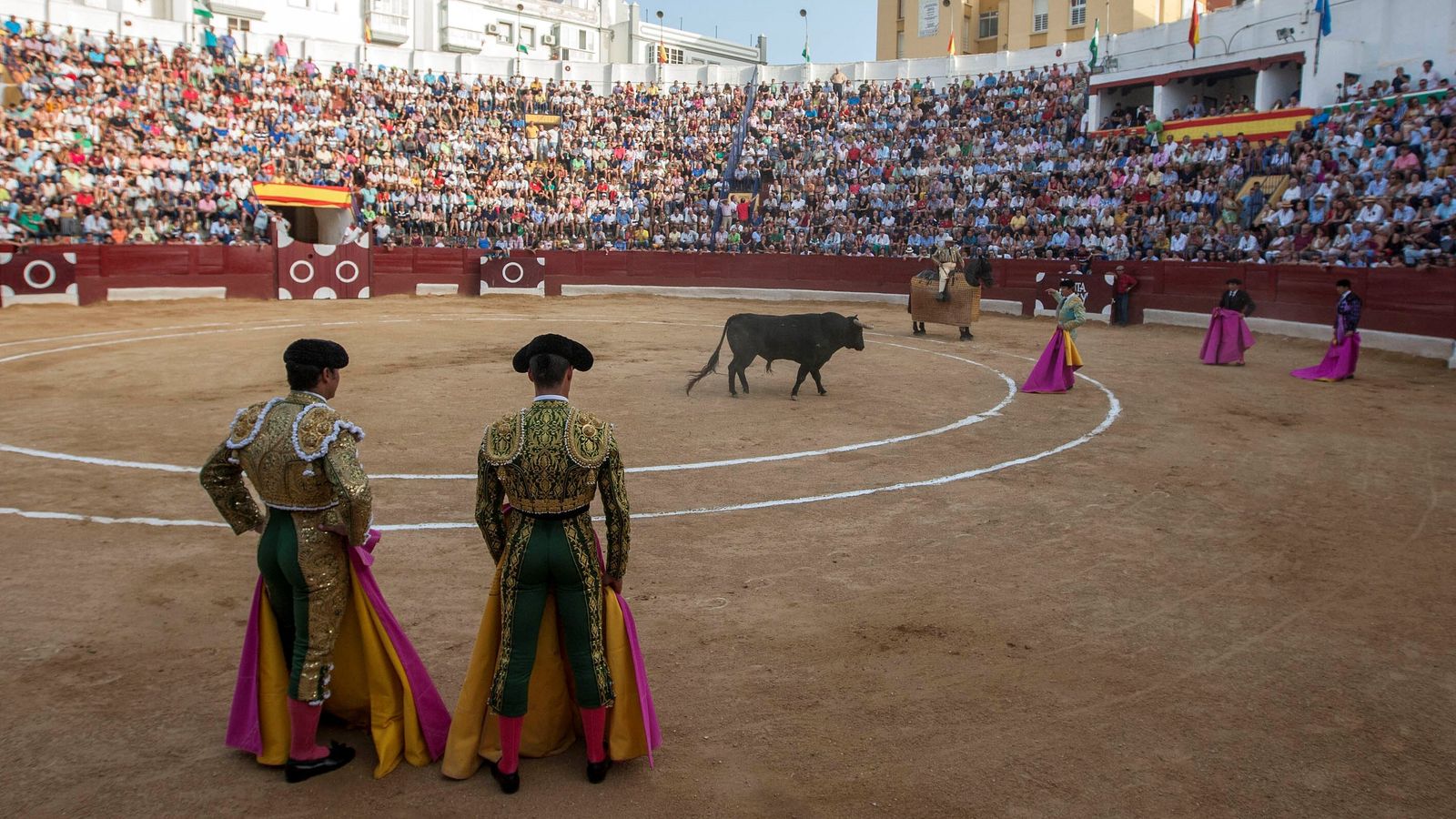 Corrida de toros celebrada en San Fernando hace unos años, en una imagen de archivo.