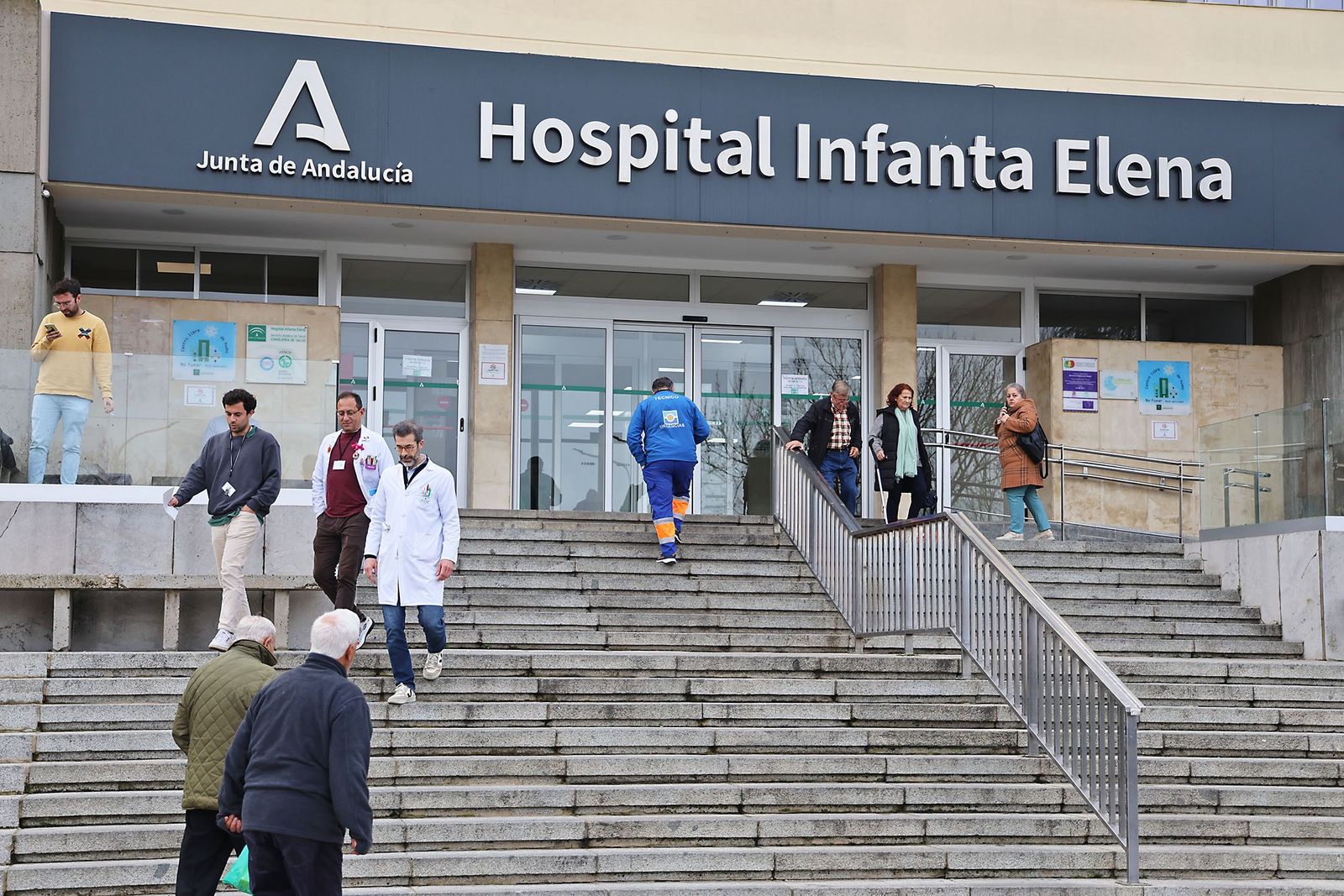 Inmediaciones del hospital Infanta Elena de Huelva.