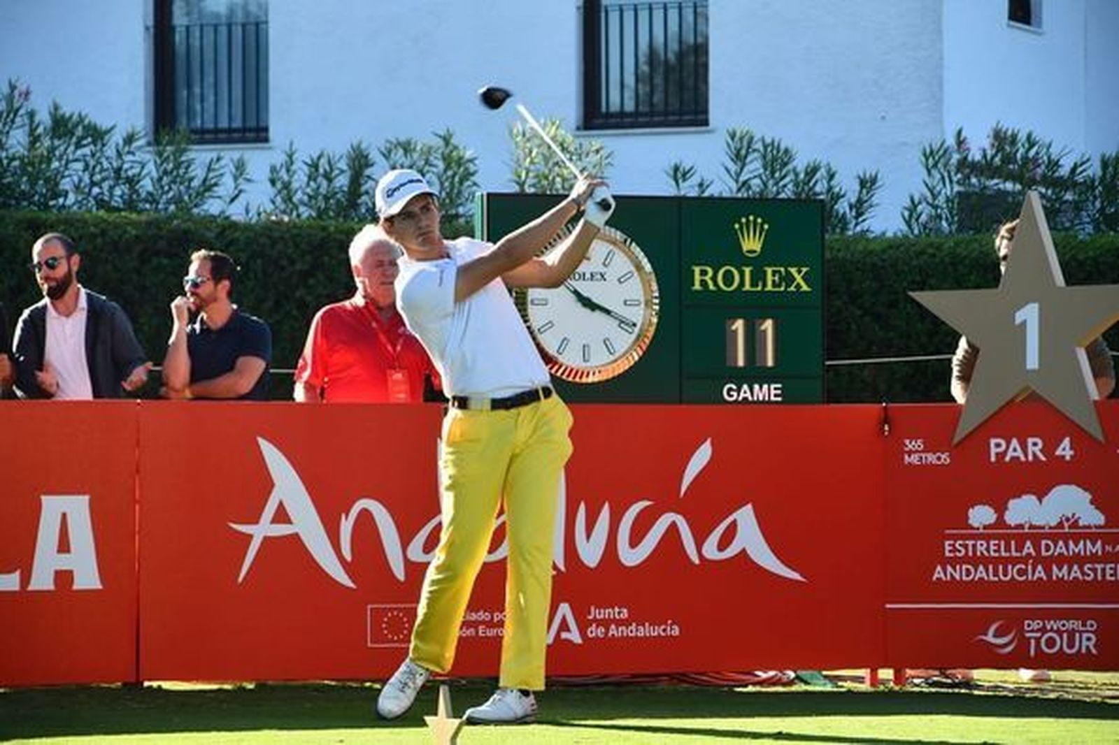 El golfista sanroqueño Ángel Ayora, en Valderrama