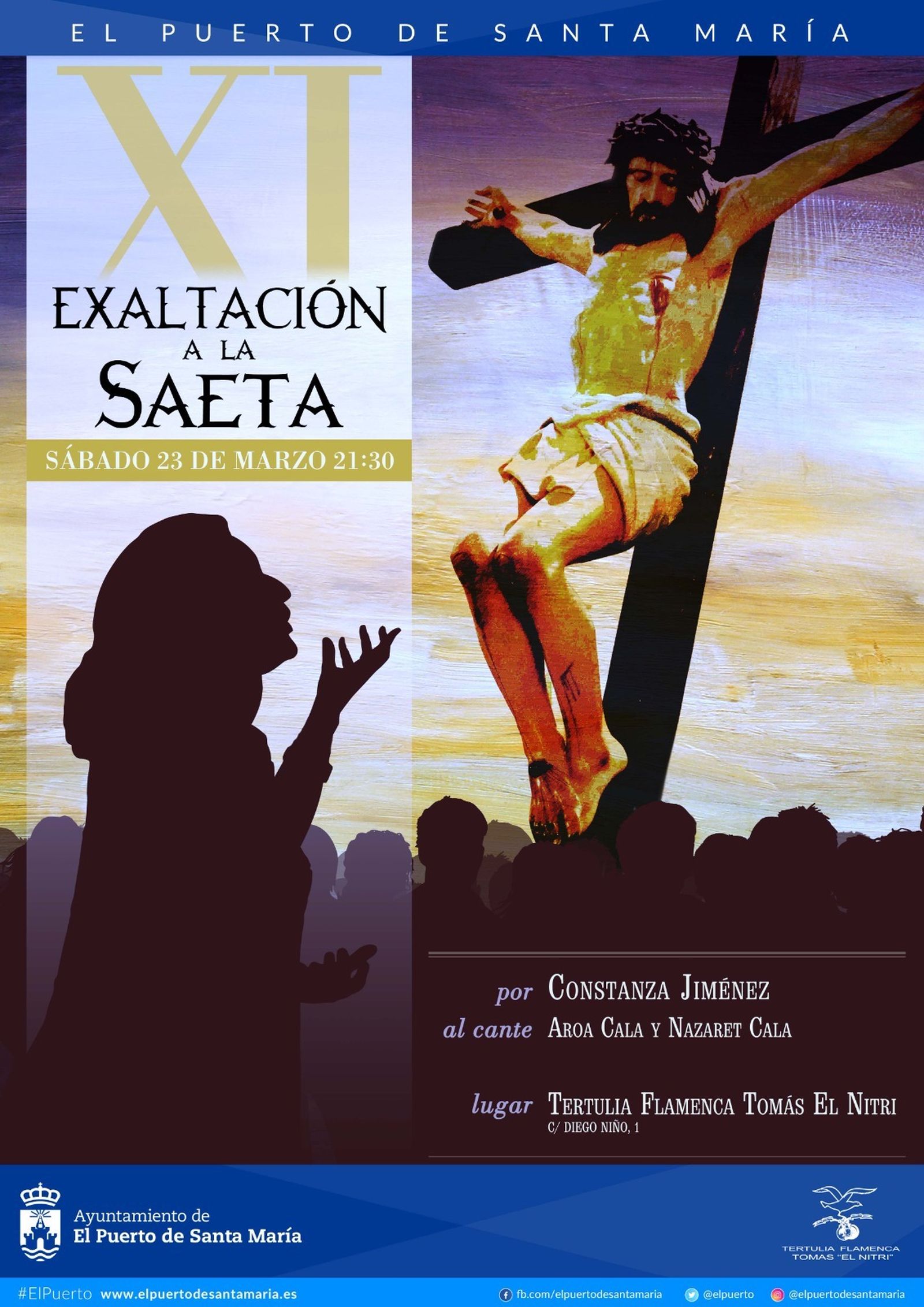 El cartel anunciador del acto.