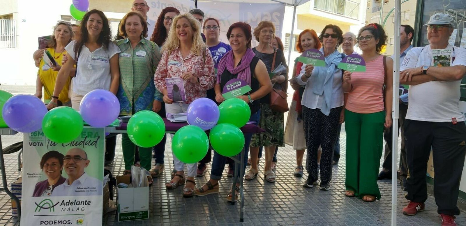 Candidatas de Adelante Málaga presentan las medidas sobre feminismo para el 26M