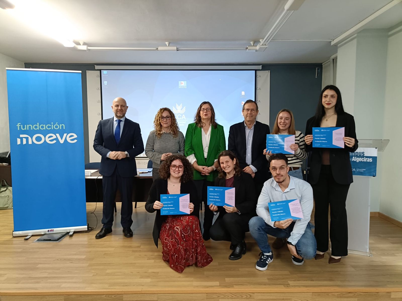 Los galardonados con los Premios Cátedra Fundación Moeve.