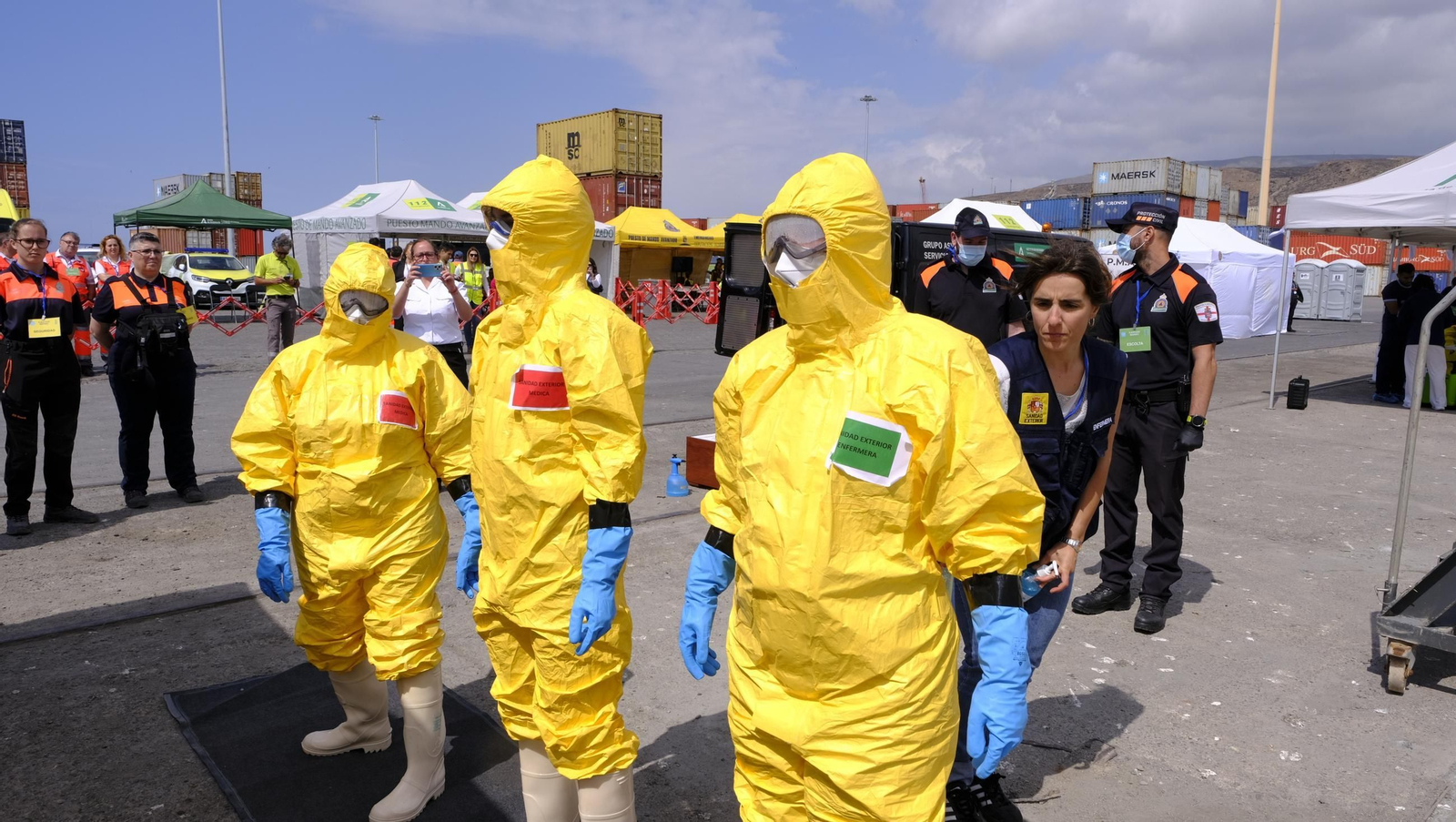 Ejercicio Marsec25 simulacro, en el Puerto de Almería, en imágenes