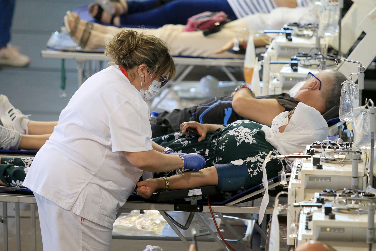 El pabellón Rafael Florido acoge el récord de donantes de sangre