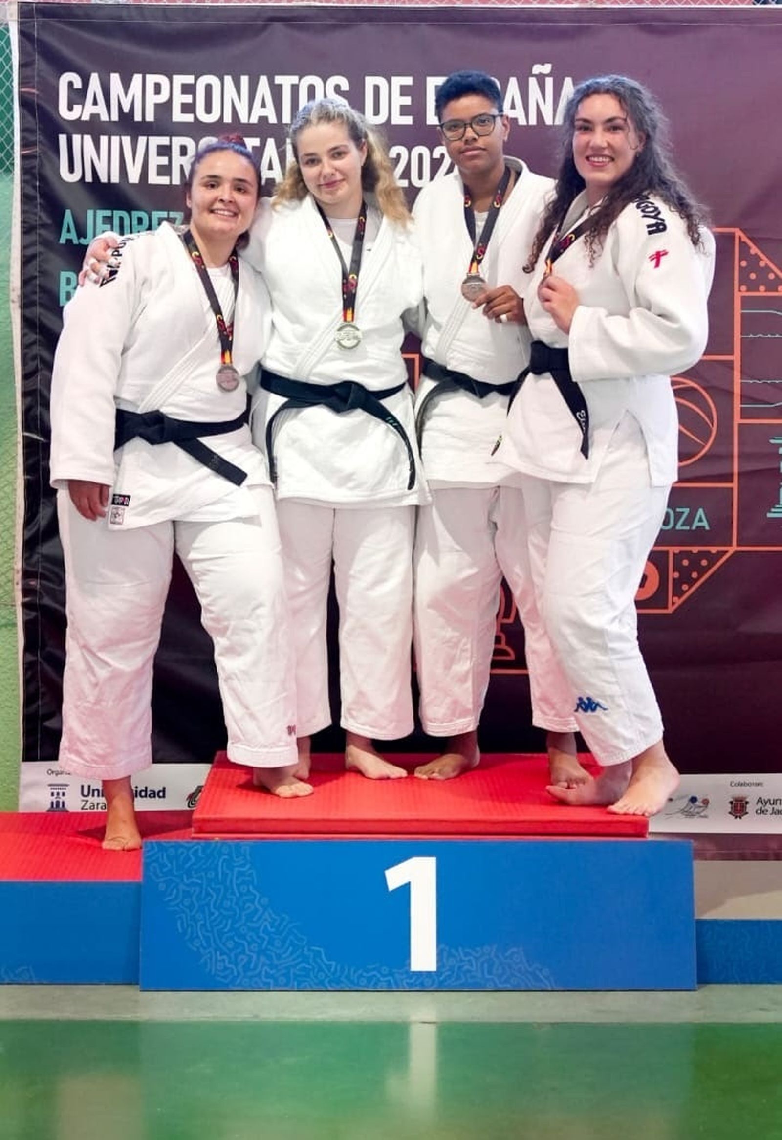 La judoka portuense Zoe Soriano, subcampeona en Jaca.