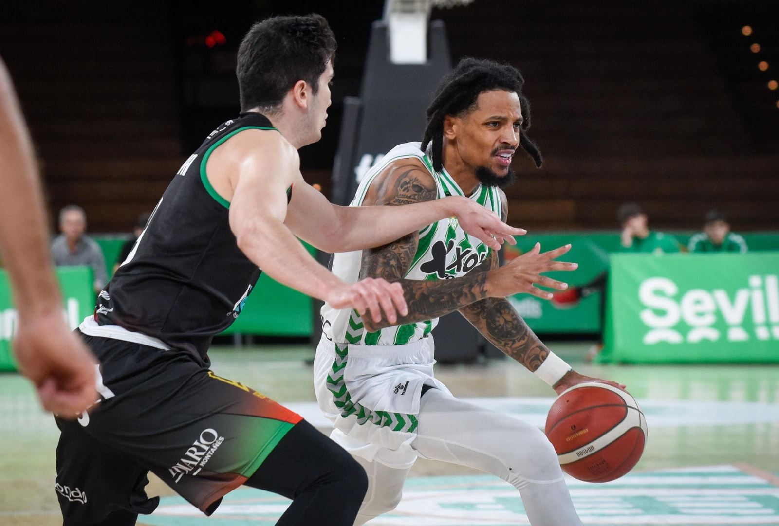 Branden Frazier, en un partido con el Betis Baloncesto.