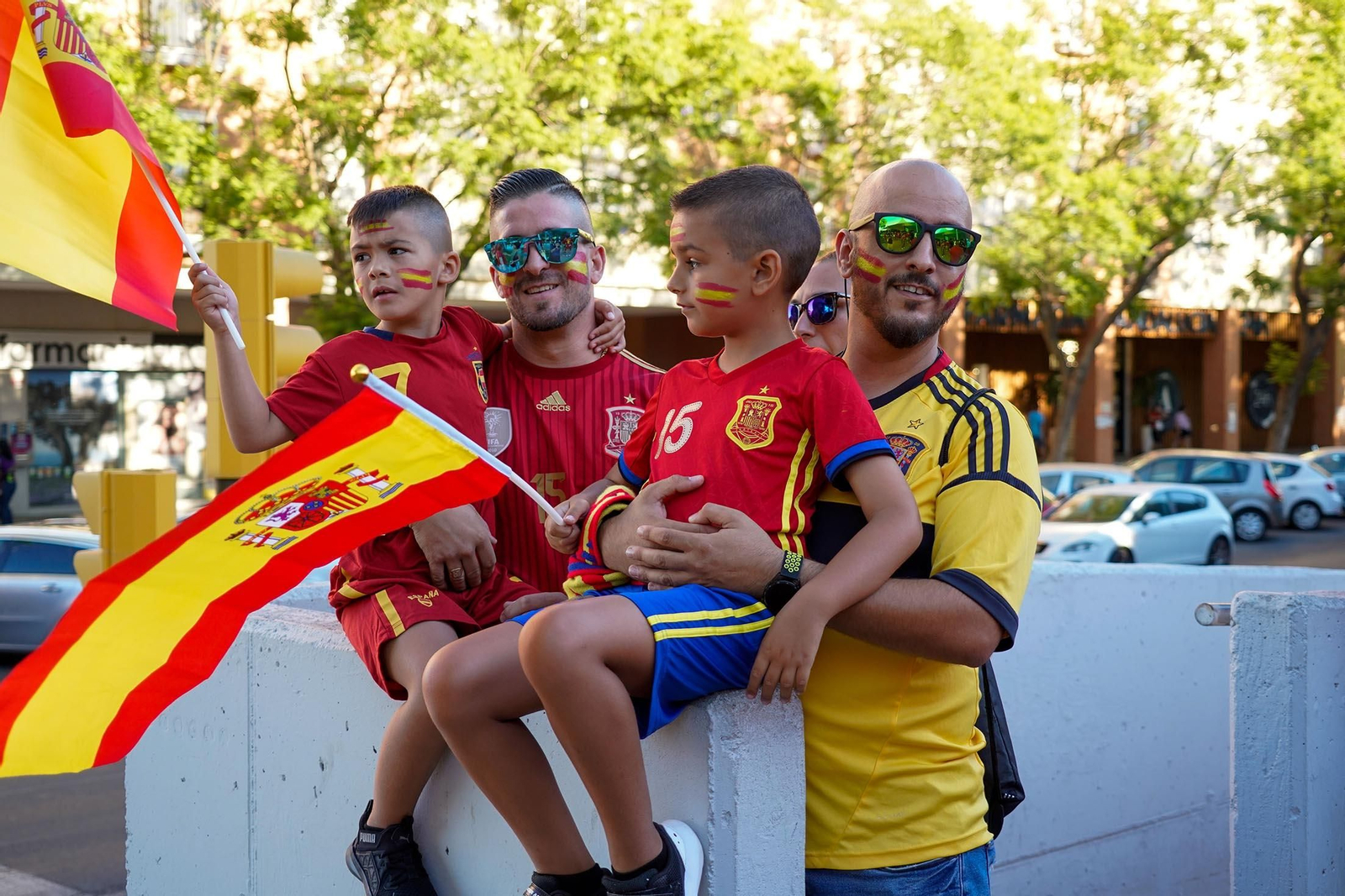 Imágenes del ambiente durante la final de la Eurocopa entre España e Inglaterra Imágenes del ambiente durante la final de la Eurocopa entre España e Inglaterra